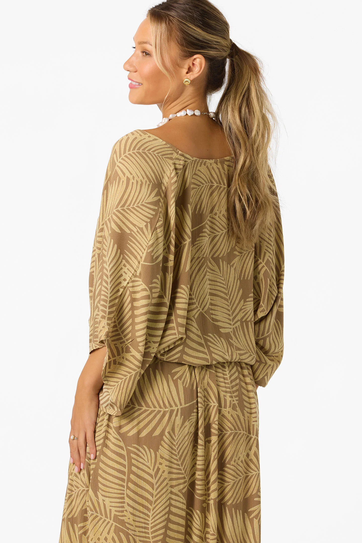 Anna Printed Reversible Cover-Up Top - Image 2