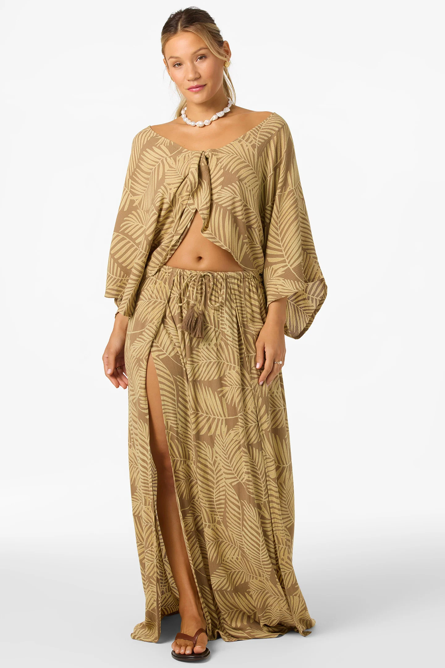 Anna Printed Reversible Cover-Up Top - Image 3