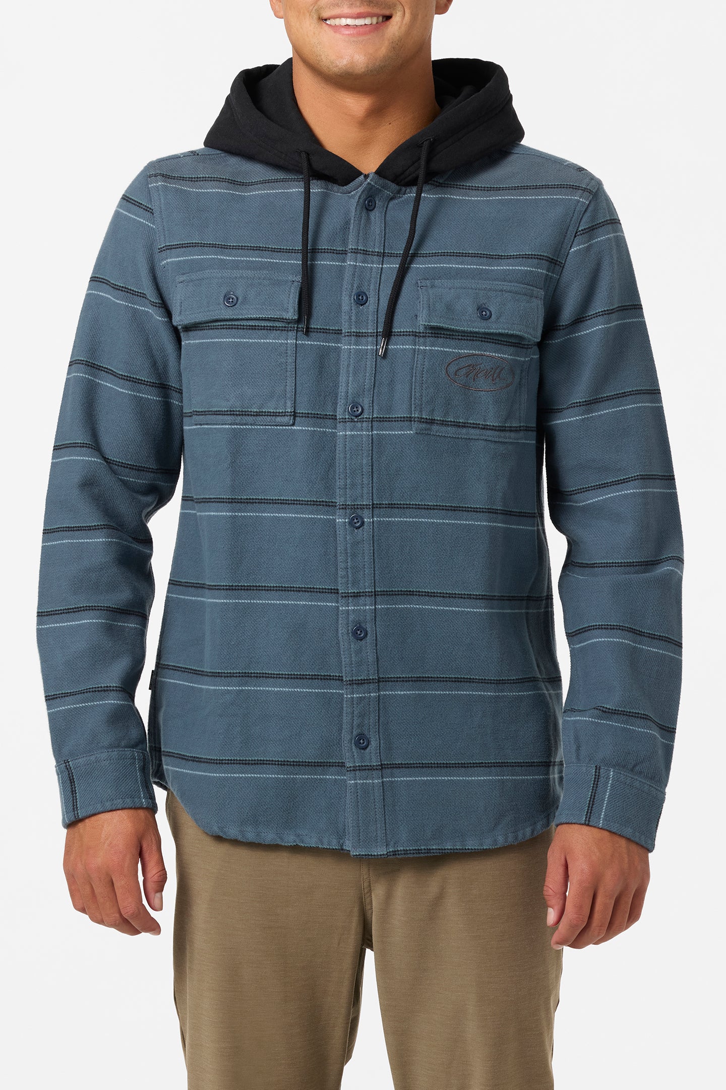 Archer Hooded Flannel Standard Fit Long Sleeve Shirt - Image 2