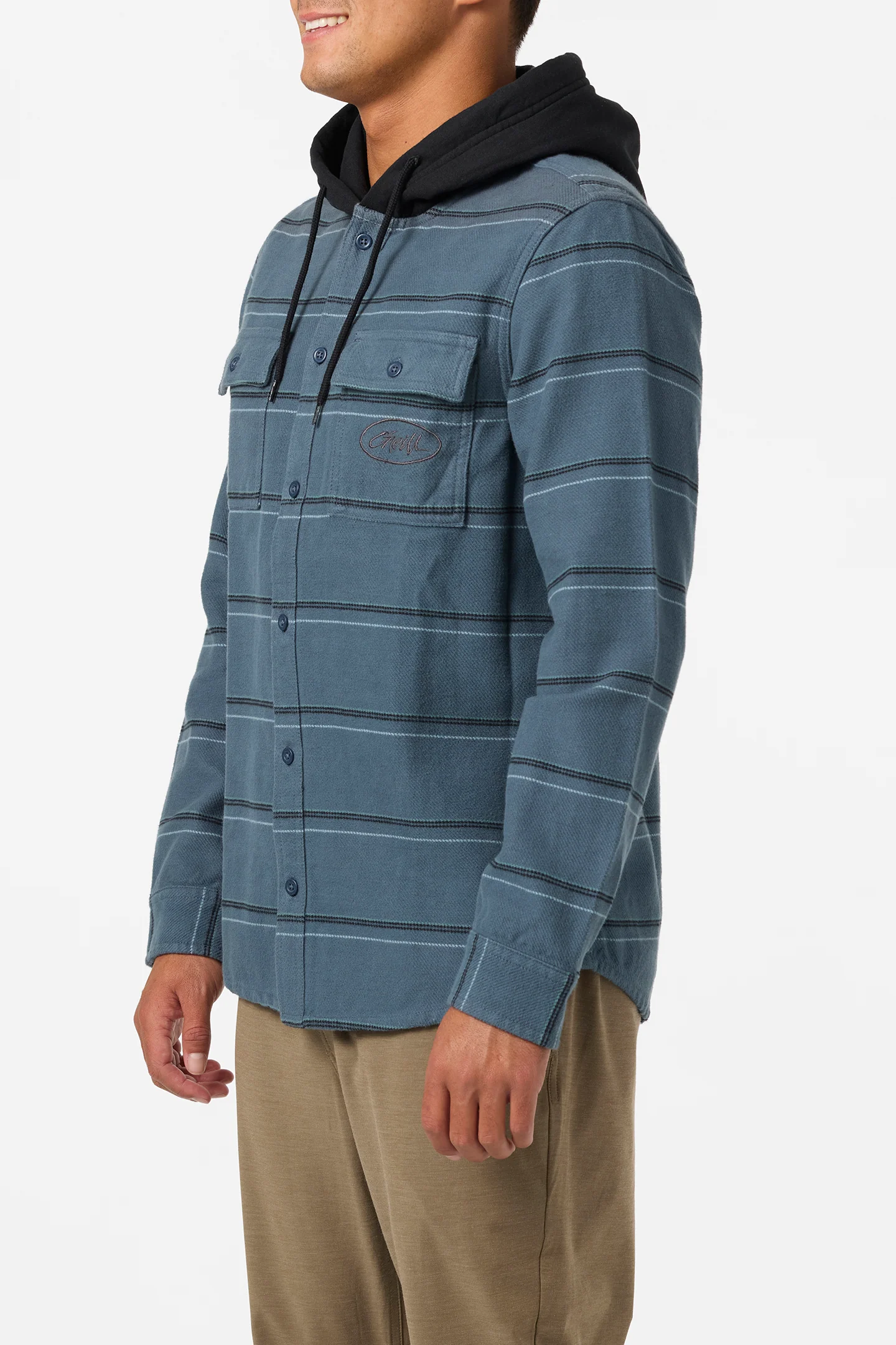 Archer Hooded Flannel Standard Fit Long Sleeve Shirt - Image 3