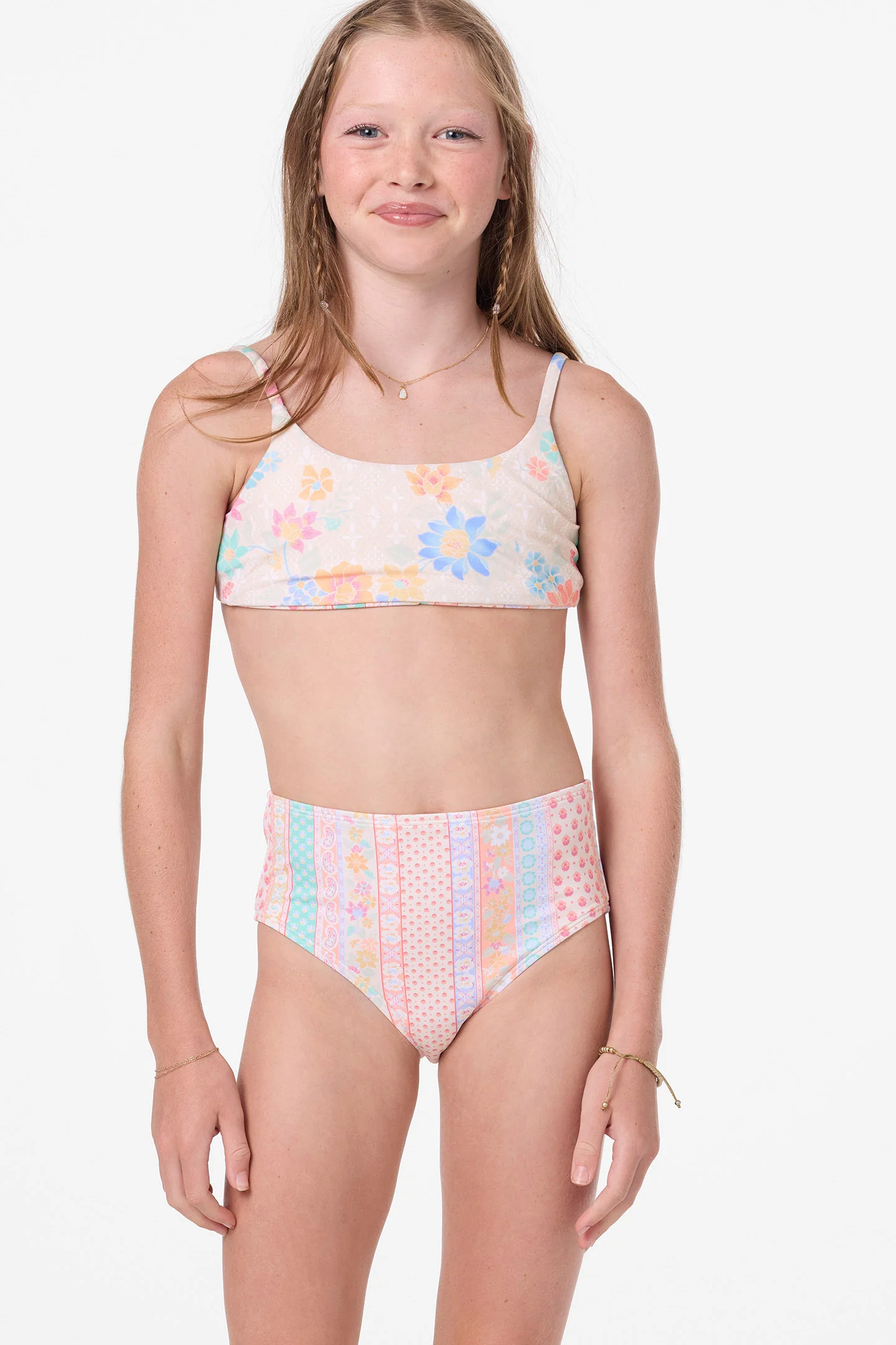 Girl's Bali Floral Revo Tie Back Bralette Set