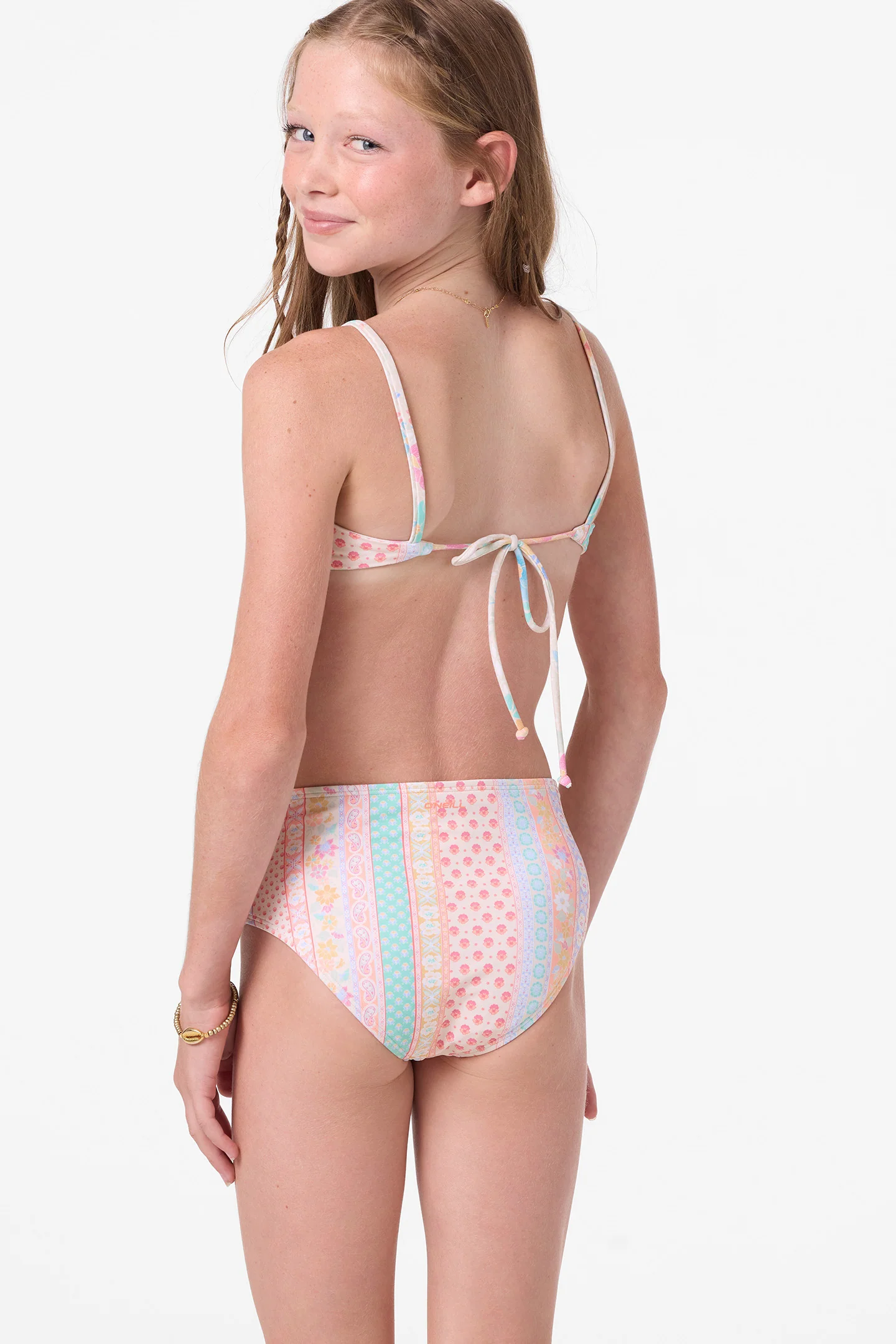 Girl's Bali Floral Revo Tie Back Bralette Set - Image 2