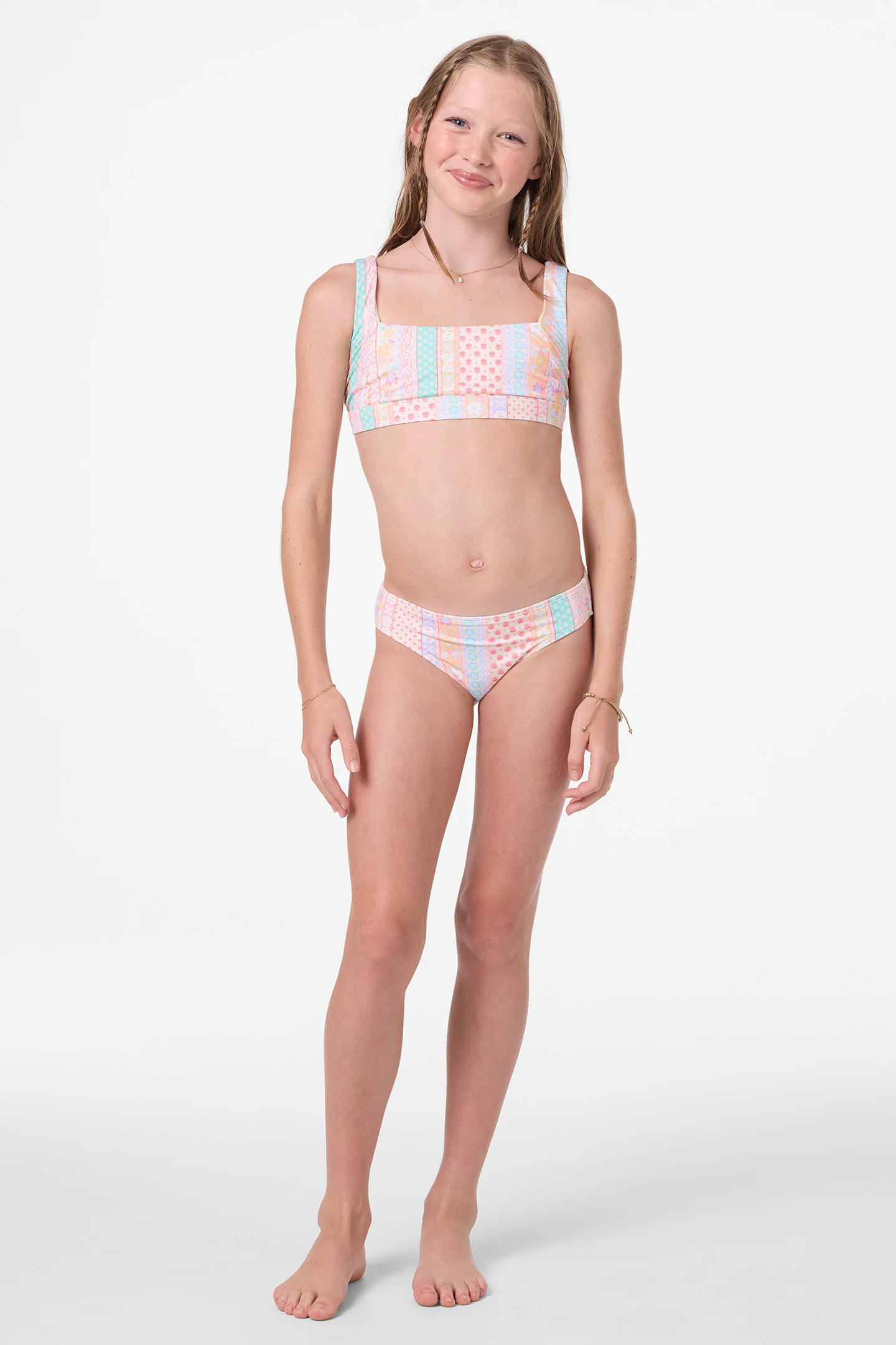 Girl's Bali Floral Square Neck Set - Image 3