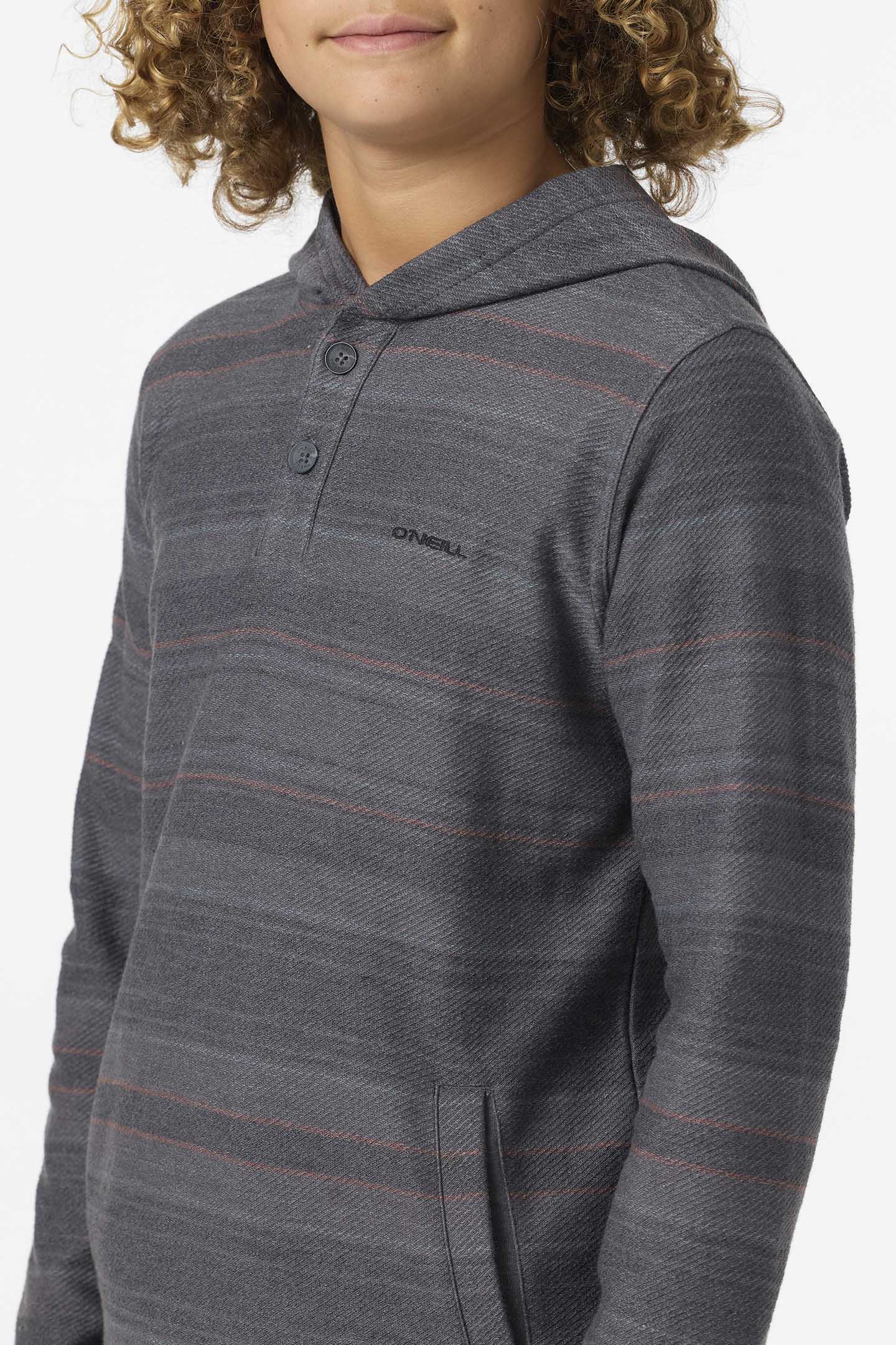 Boy's Bavaro Stripe Poncho Pullover Fleece - Image 4