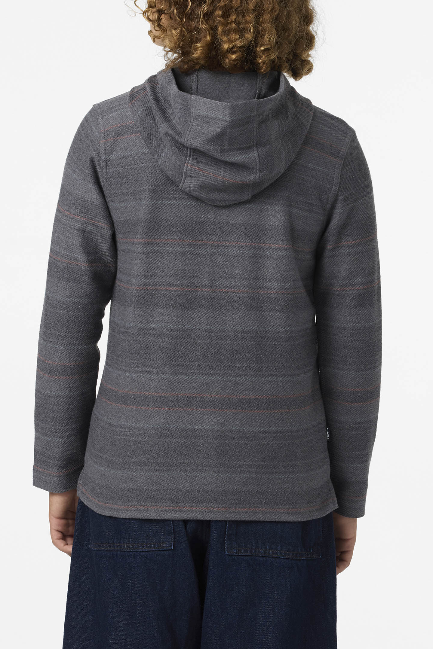 Boy's Bavaro Stripe Poncho Pullover Fleece - Image 5