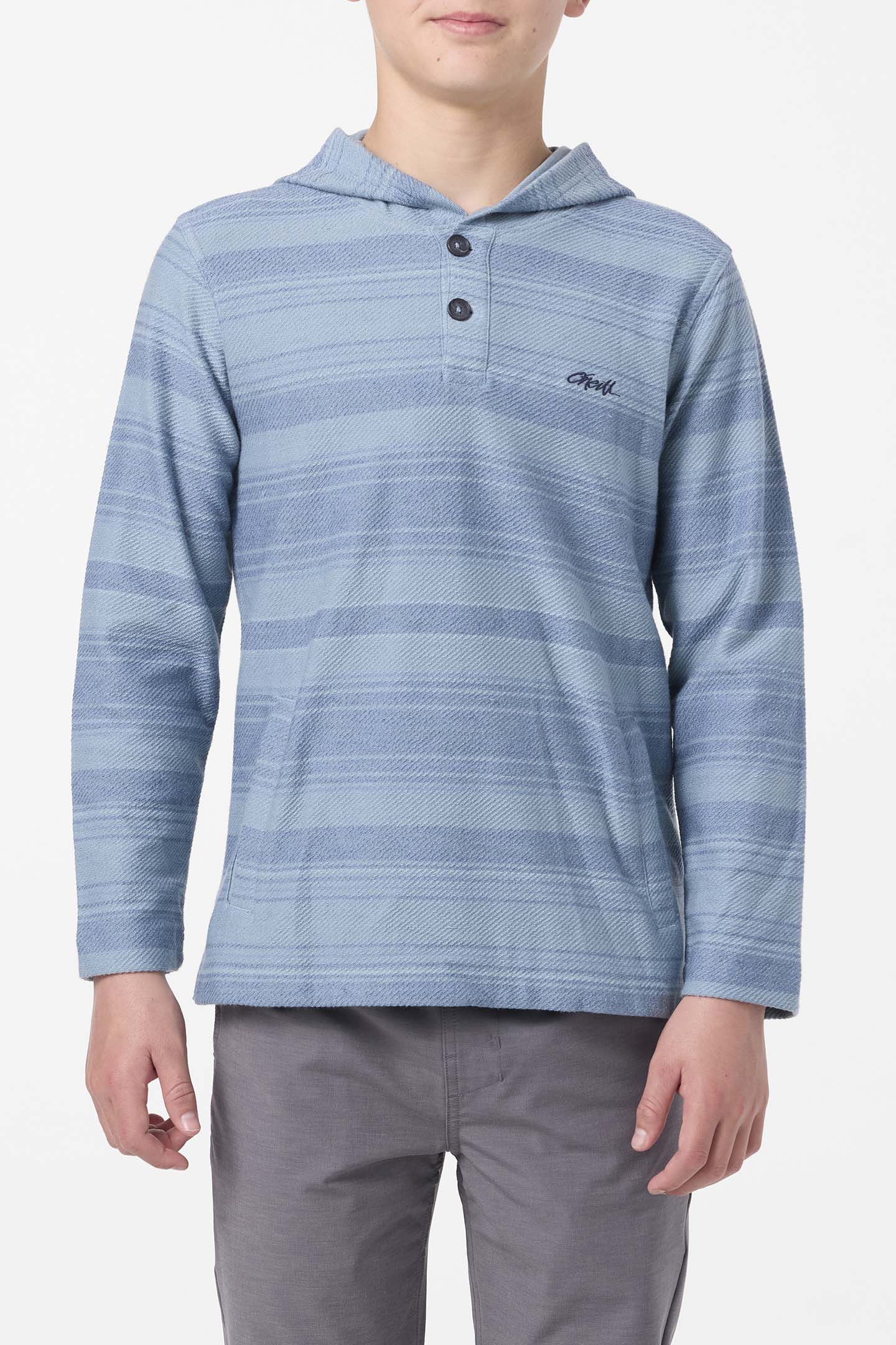 Boy's Bavaro Stripe Poncho Pullover Fleece - Image 2
