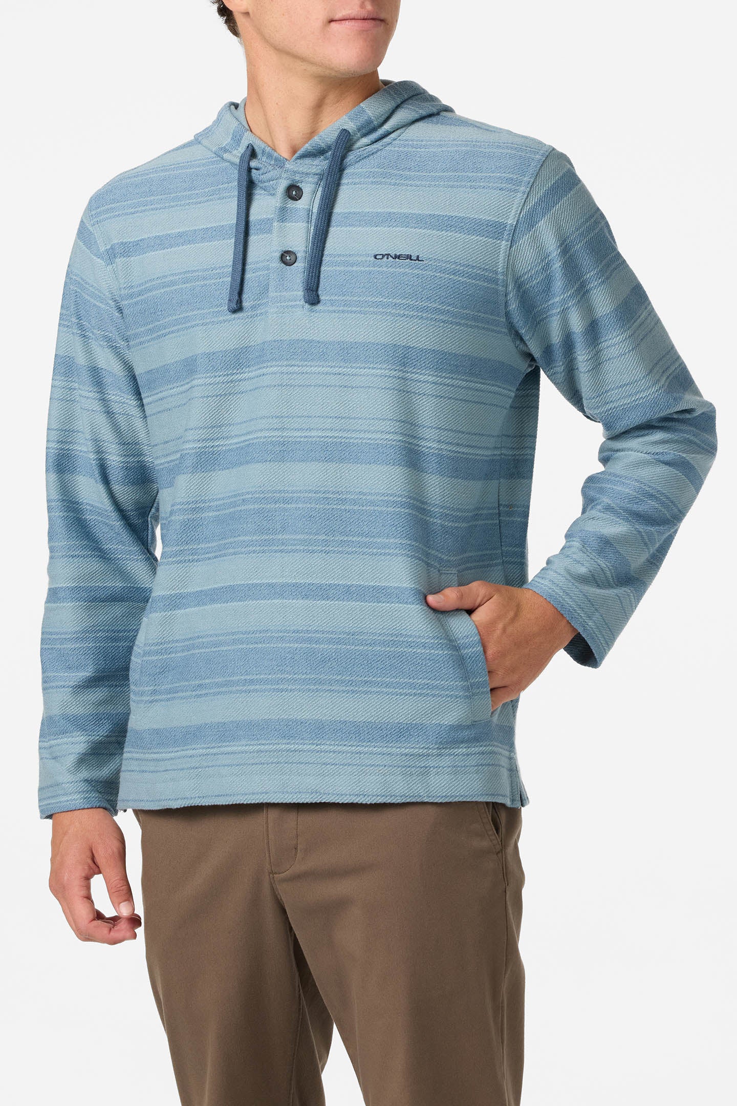 Bavaro Stripe Poncho Pullover Fleece - Image 5