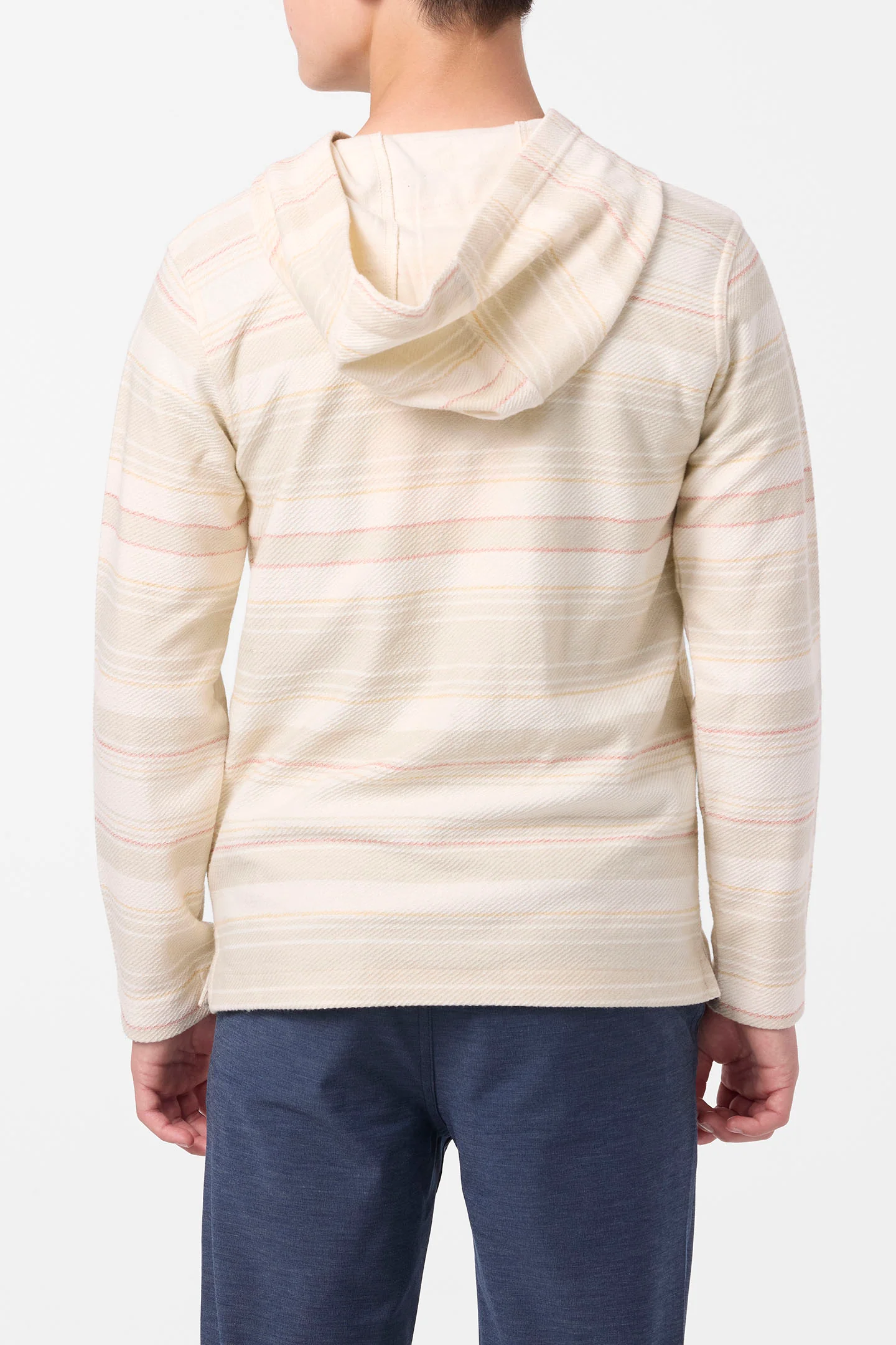Boy's Bavaro Stripe Poncho Pullover Fleece - Image 4