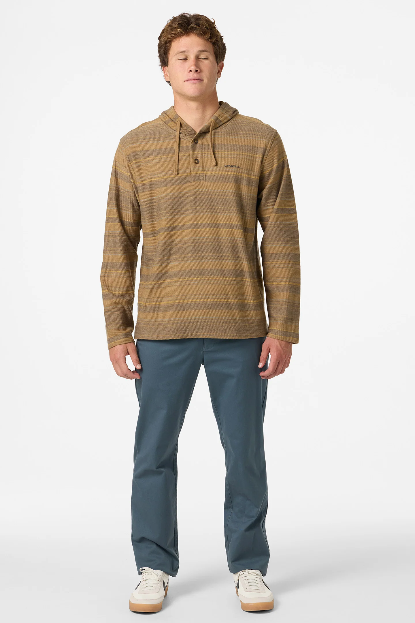 Bavaro Stripe Poncho Pullover Fleece - Image 5