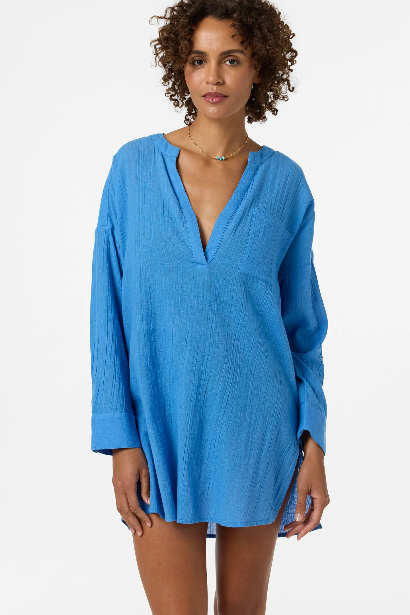 Belizin Long Sleeve Cover-Up Dress
