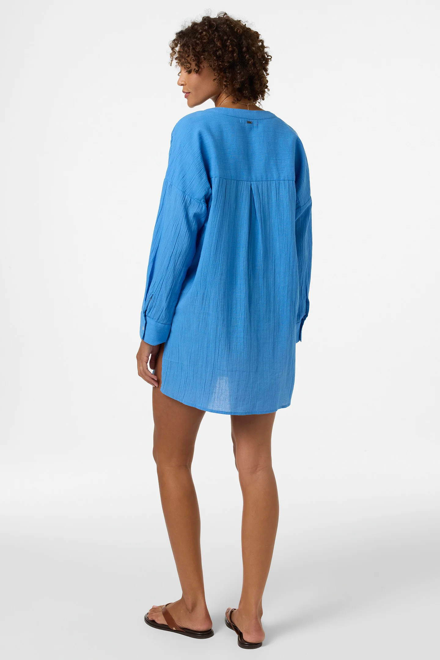 Belizin Long Sleeve Cover-Up Dress - Image 2