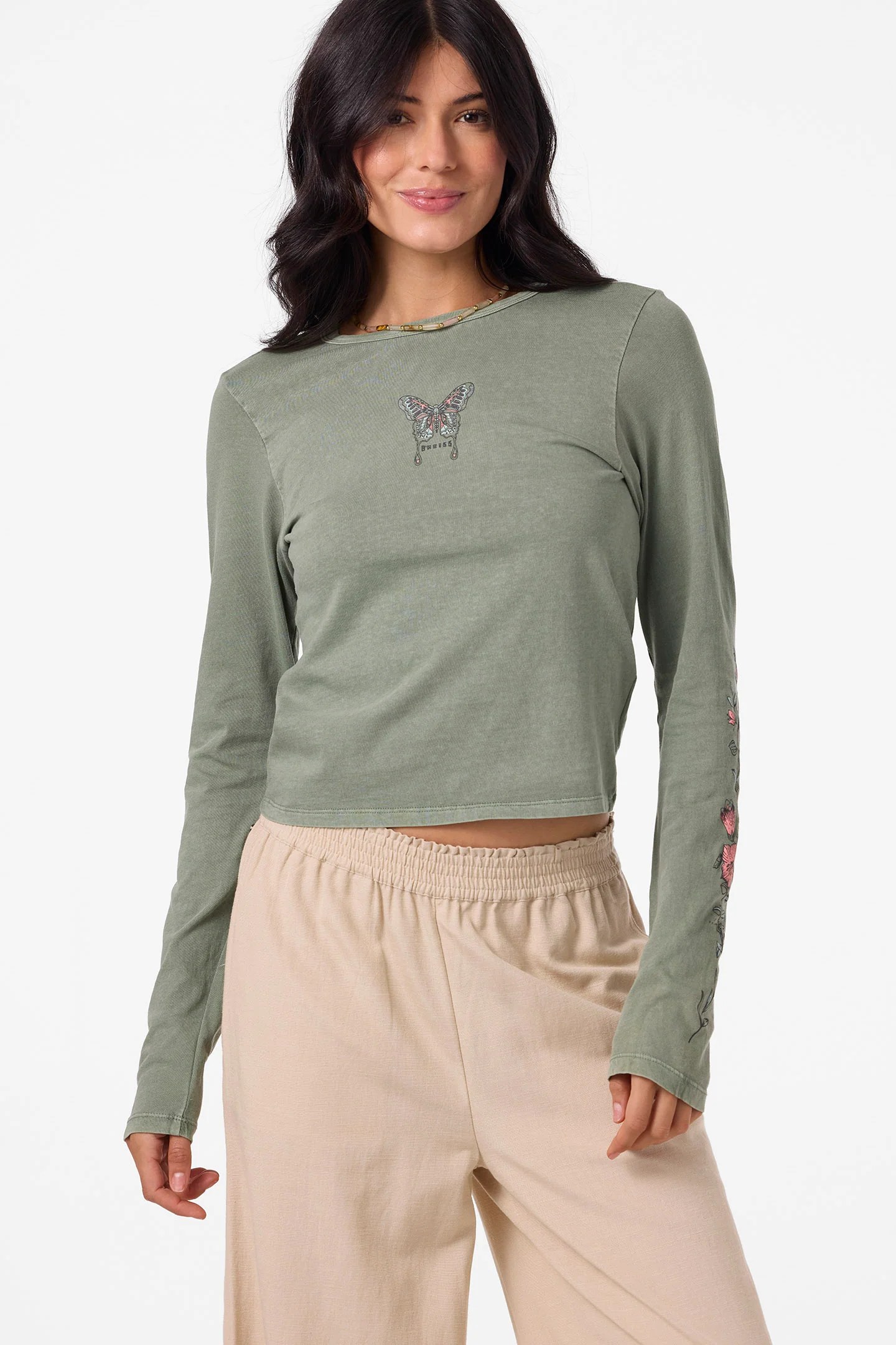 Boho Butterfly Long Sleeve Tee - Image 4