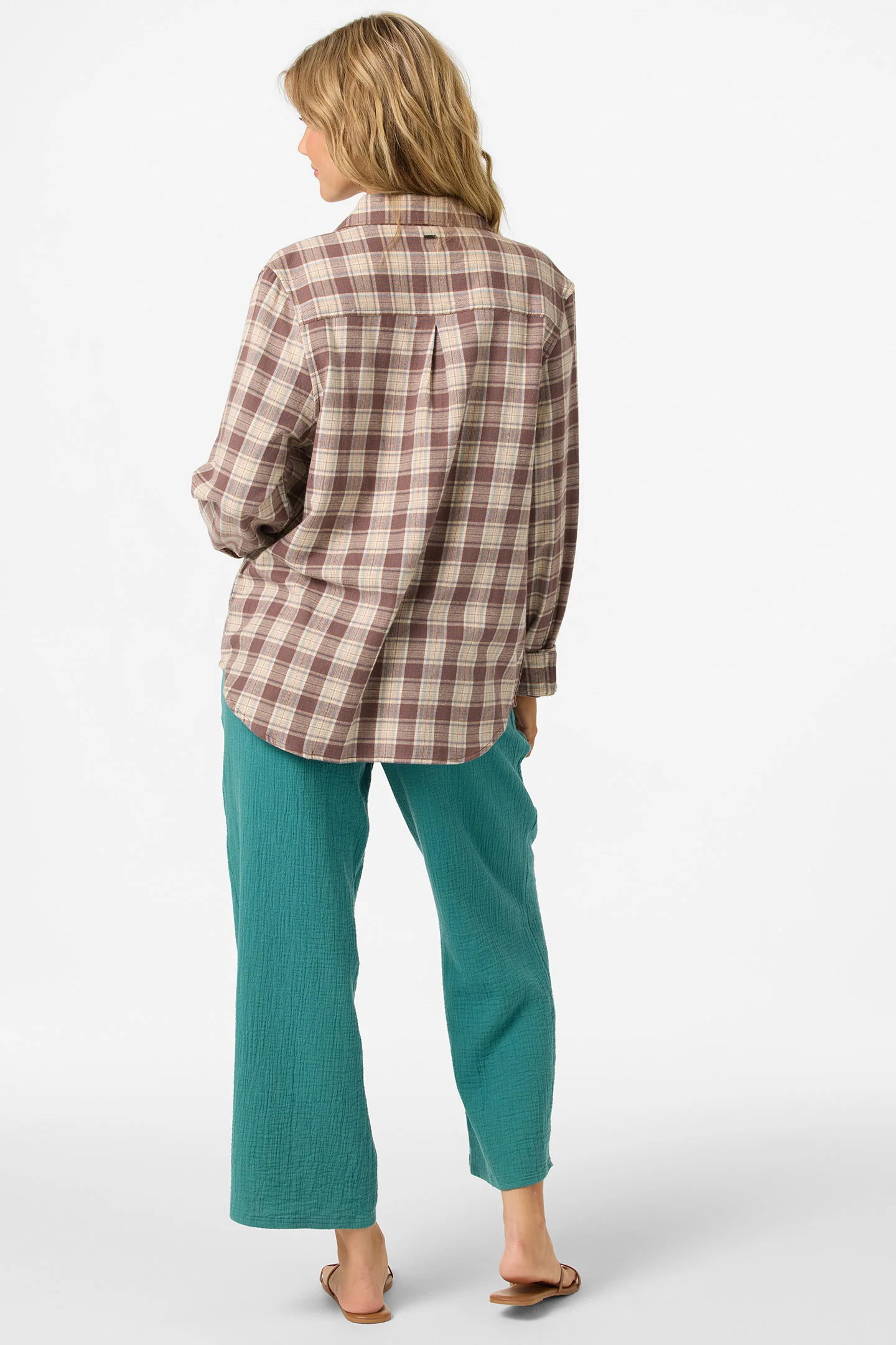 Brenda Crinkle Double Gauze Beach Pants - Image 2