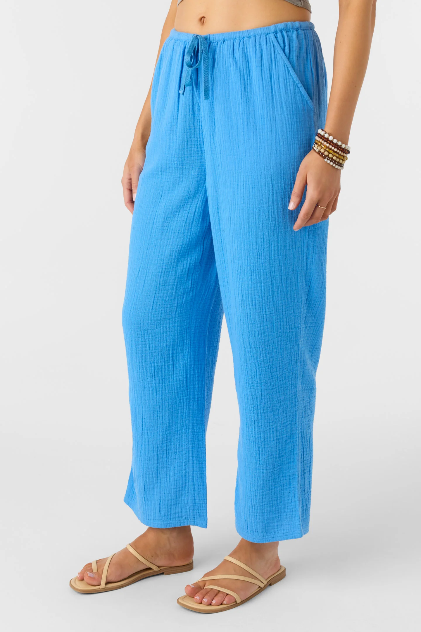 Brenda Crinkle Double Gauze Beach Pants - Image 5