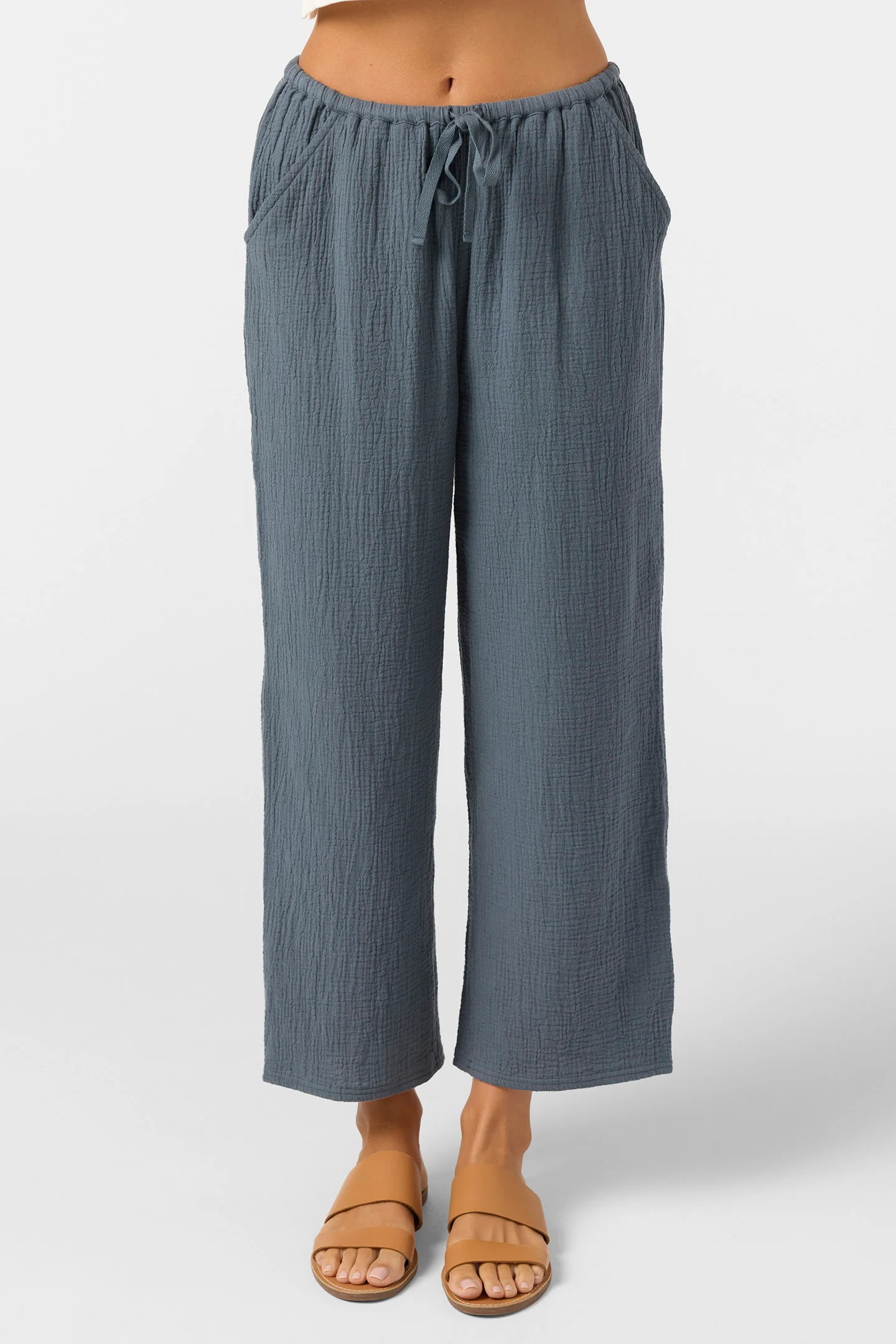 Brenda Crinkle Double Gauze Beach Pants - Image 4