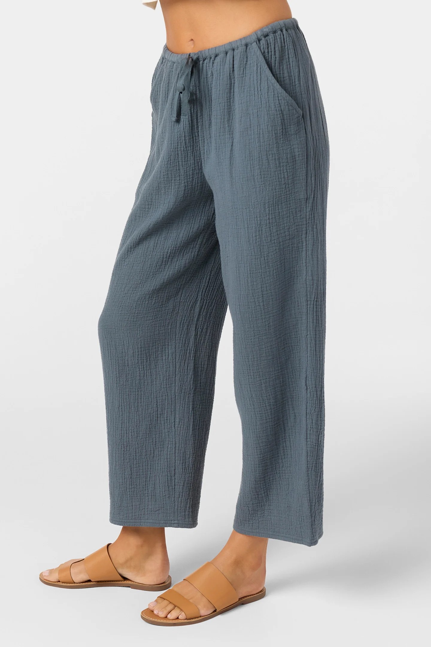 Brenda Crinkle Double Gauze Beach Pants - Image 5