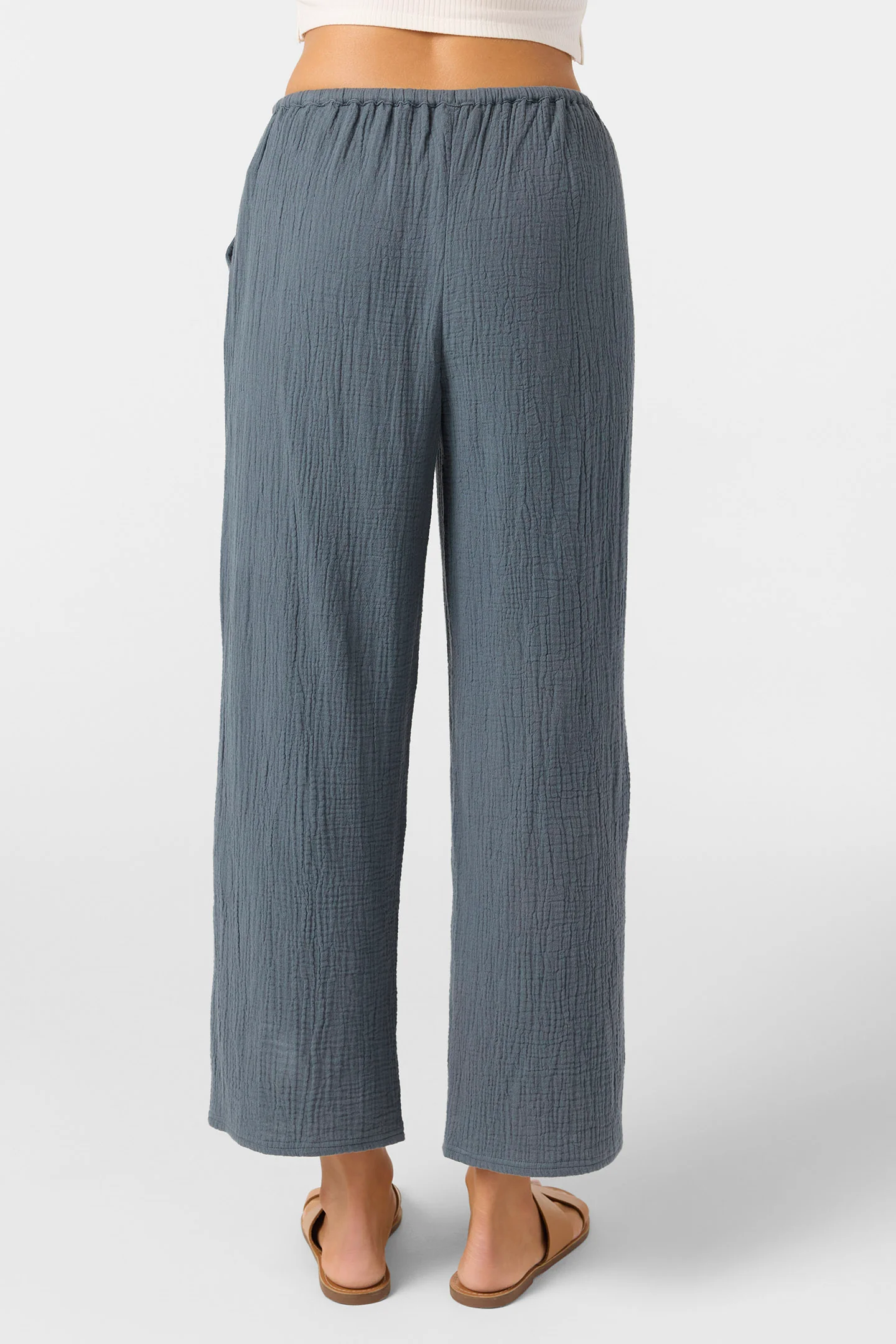 Brenda Crinkle Double Gauze Beach Pants - Image 6