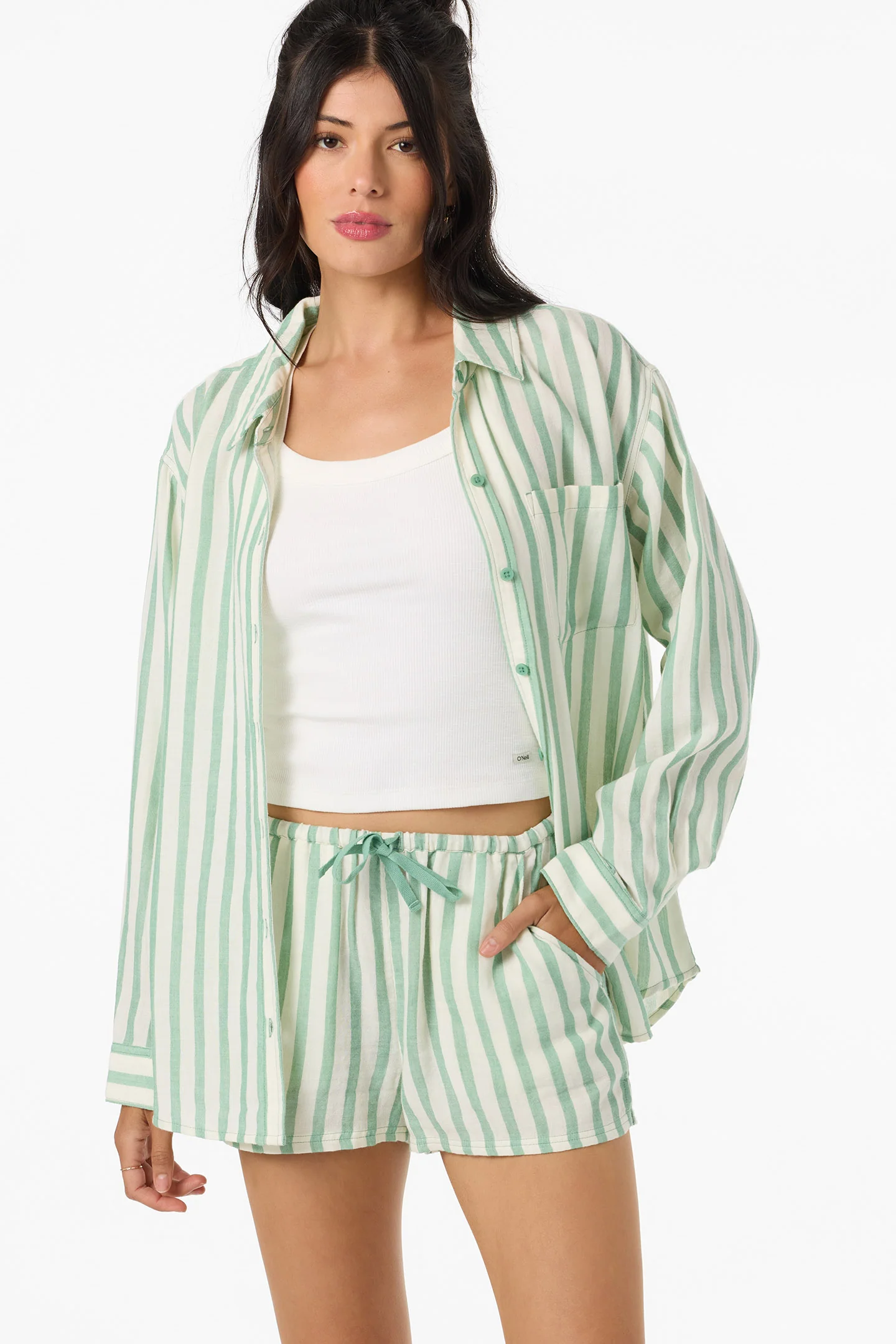 Brenda Stripe Beach Shorts - Image 2