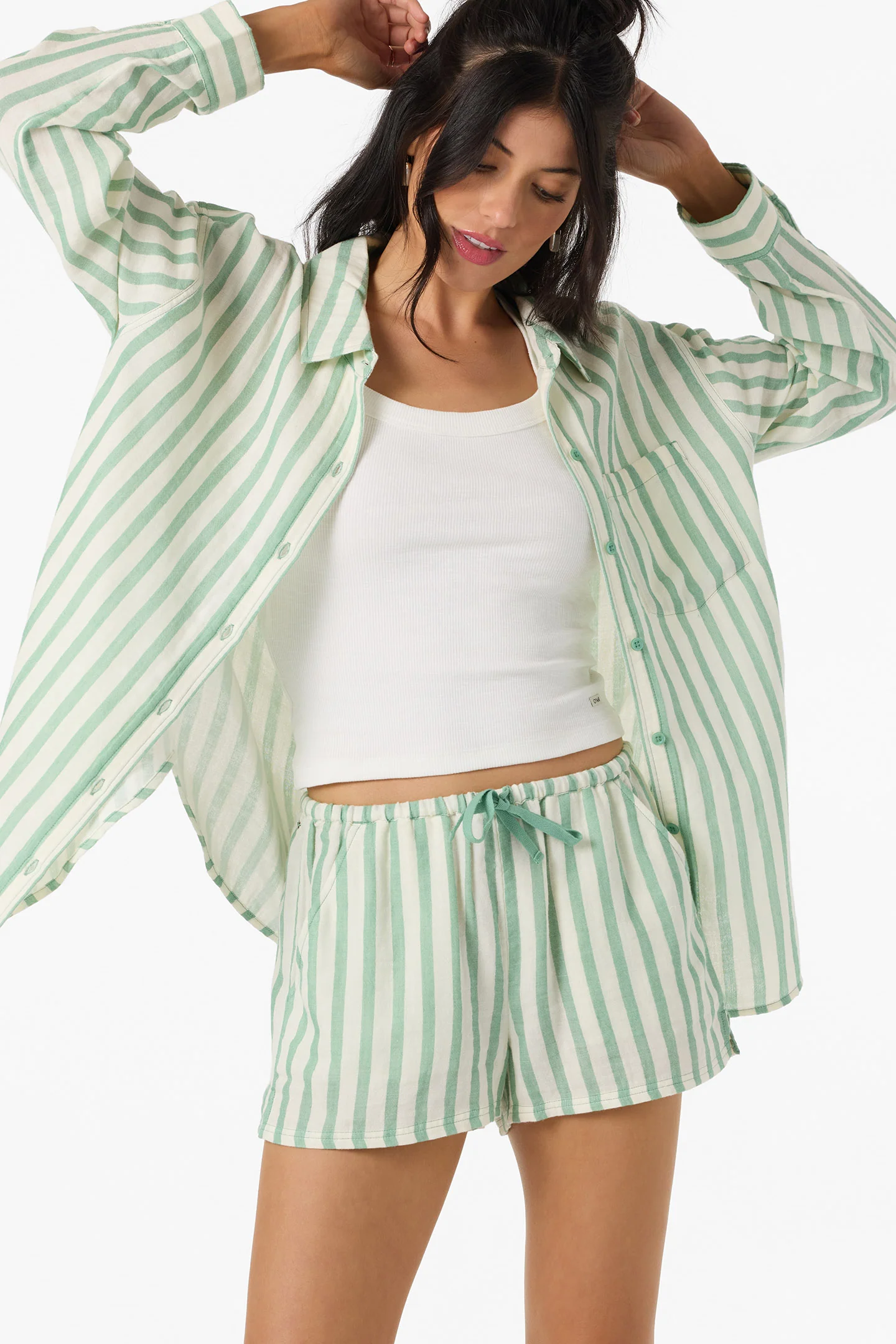 Brenda Stripe Beach Shorts - Image 8