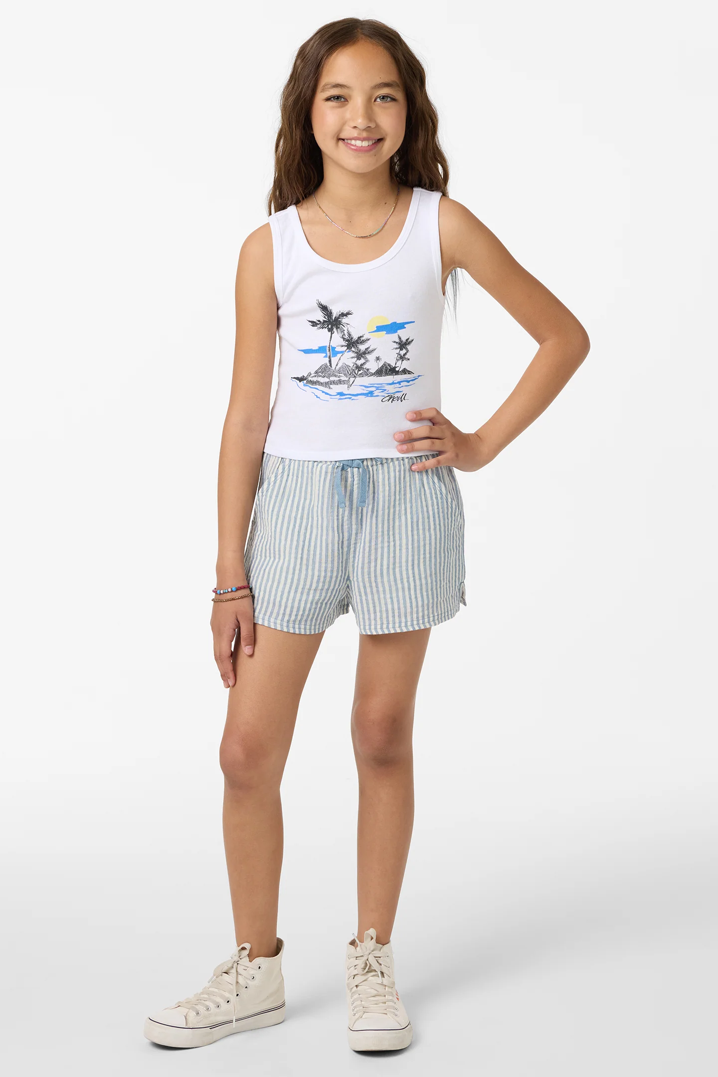 Girl's Brenda Stripe Shorts - Image 3