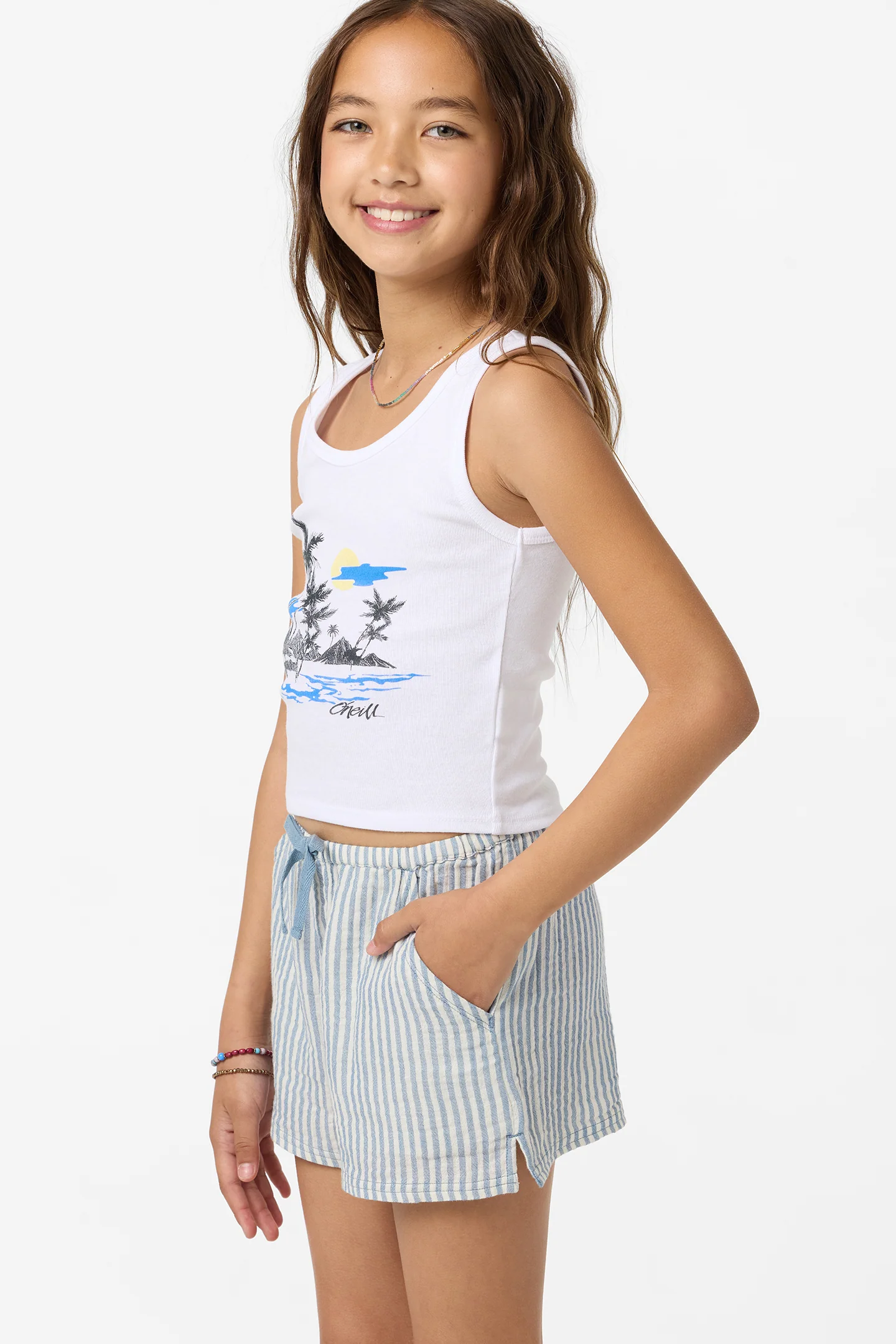 Girl's Brenda Stripe Shorts - Image 7