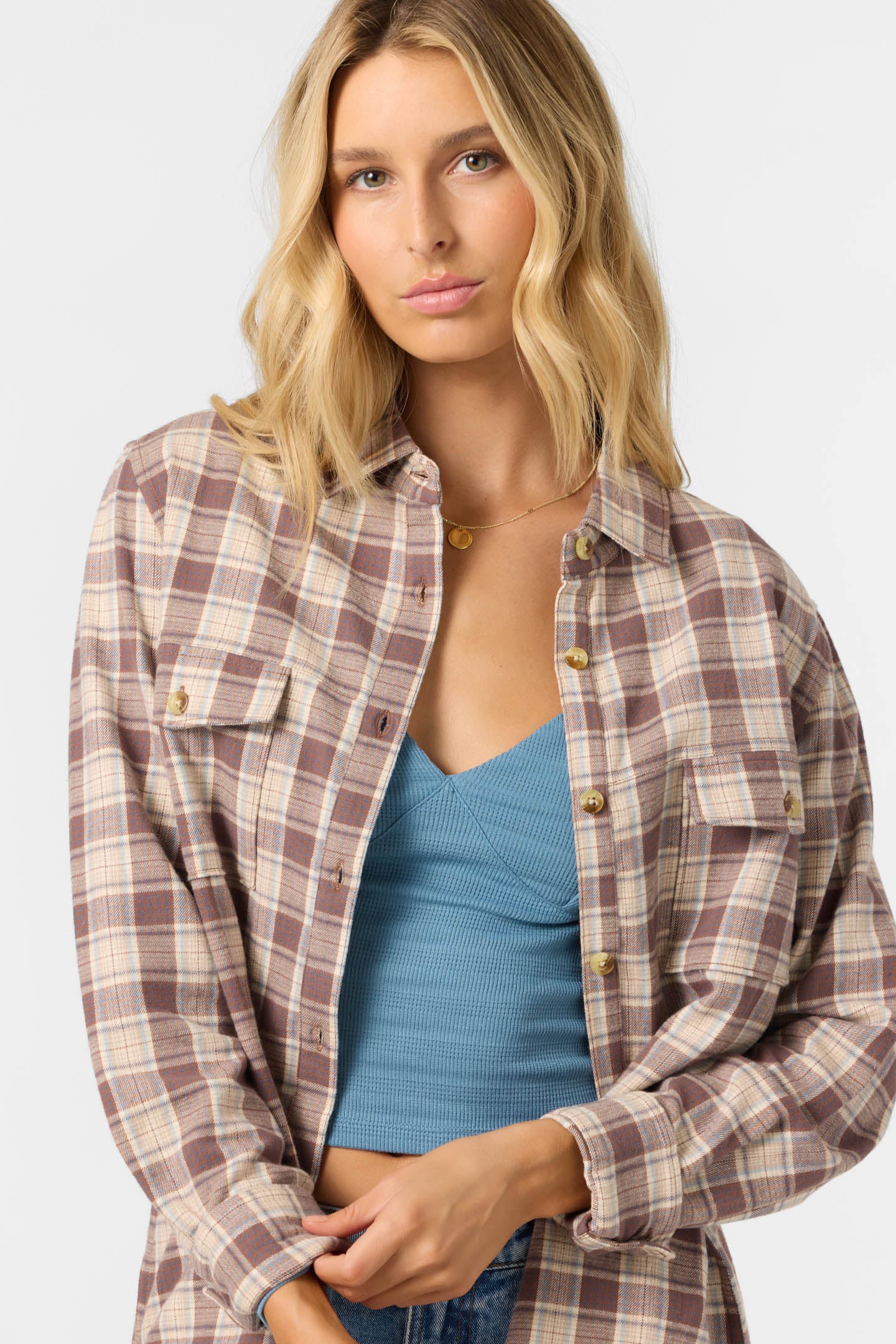 Brooks Flannel Long Sleeve Top - Image 4