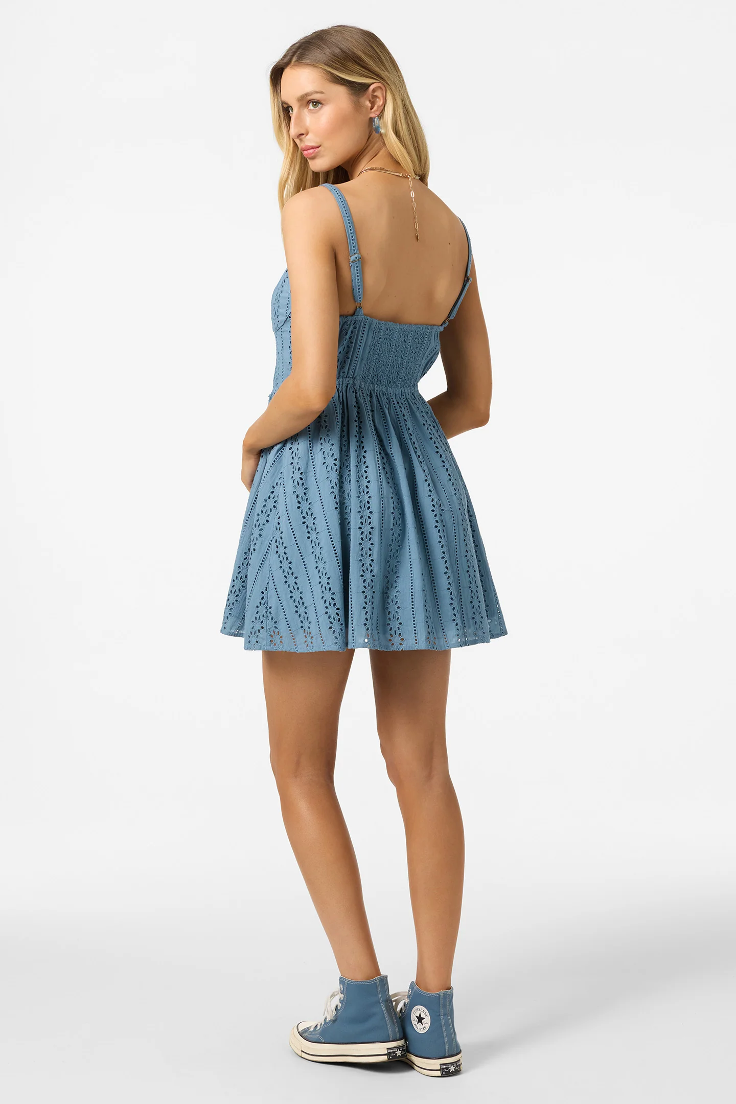 Camden Embroidered Mini Dress - Image 2