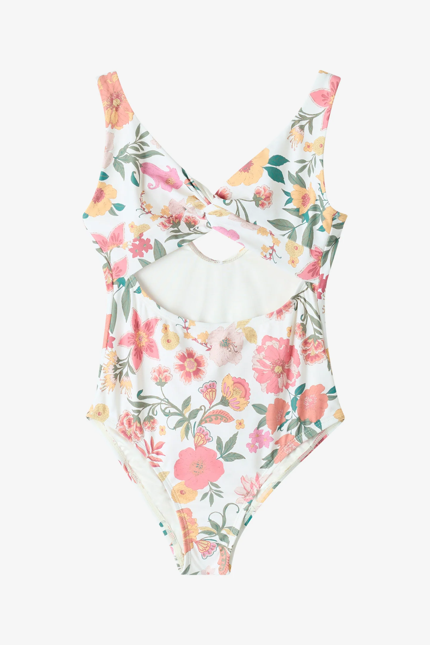 Girl's Camellia Floral Twisted One-Piece - Image 6