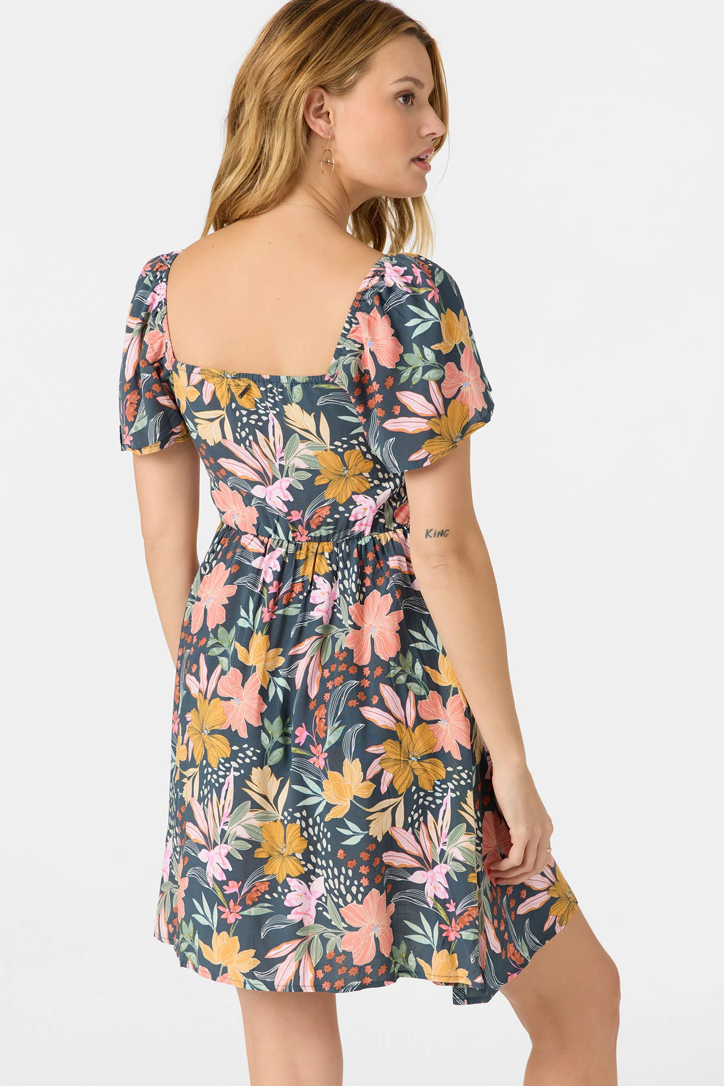 Carina Floral Mini Dress - Image 2