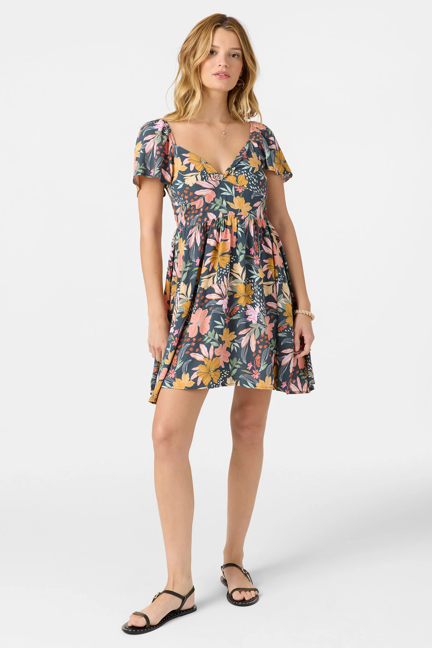 Carina Floral Mini Dress - Image 3