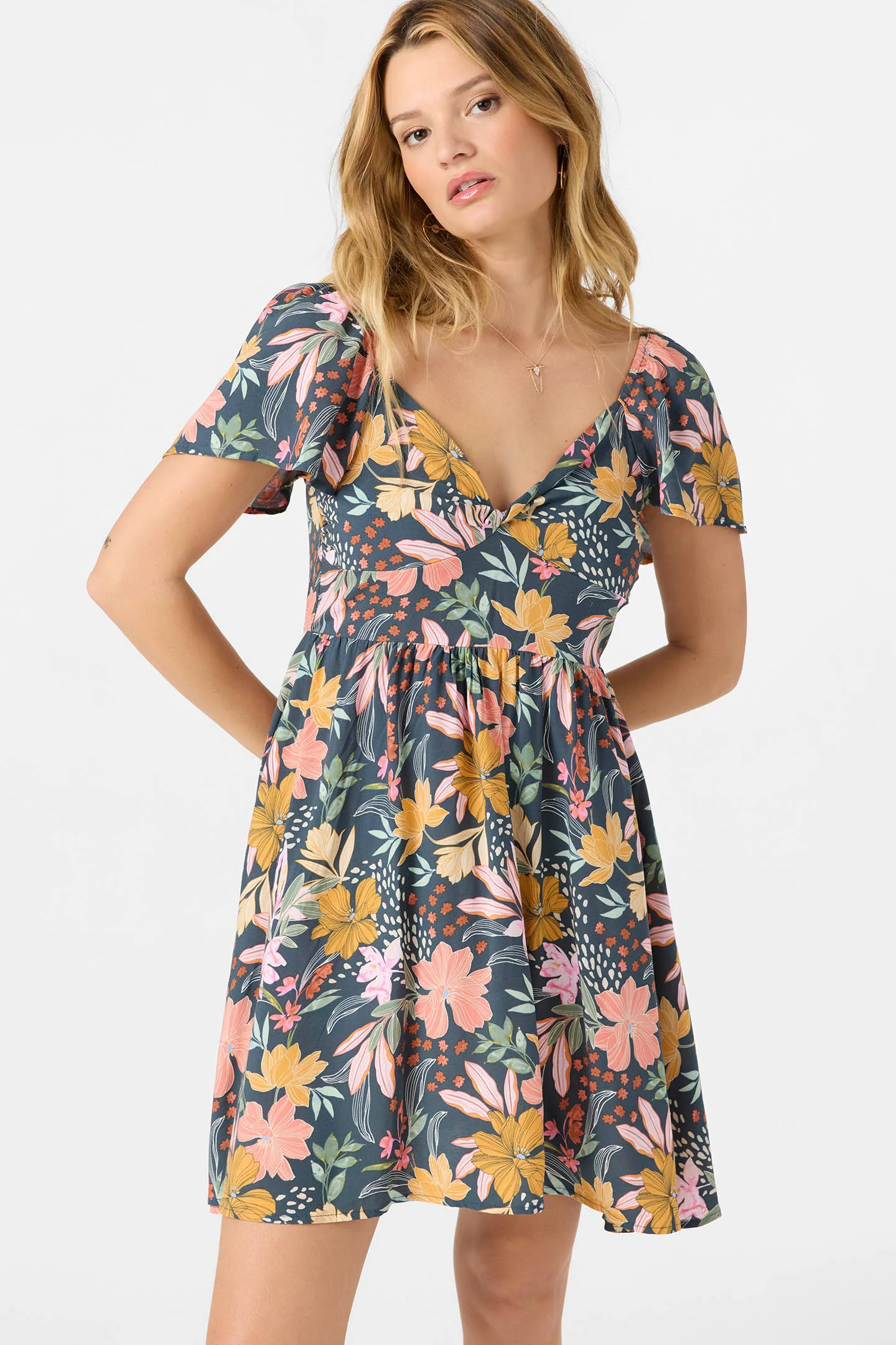 Carina Floral Mini Dress - Image 5
