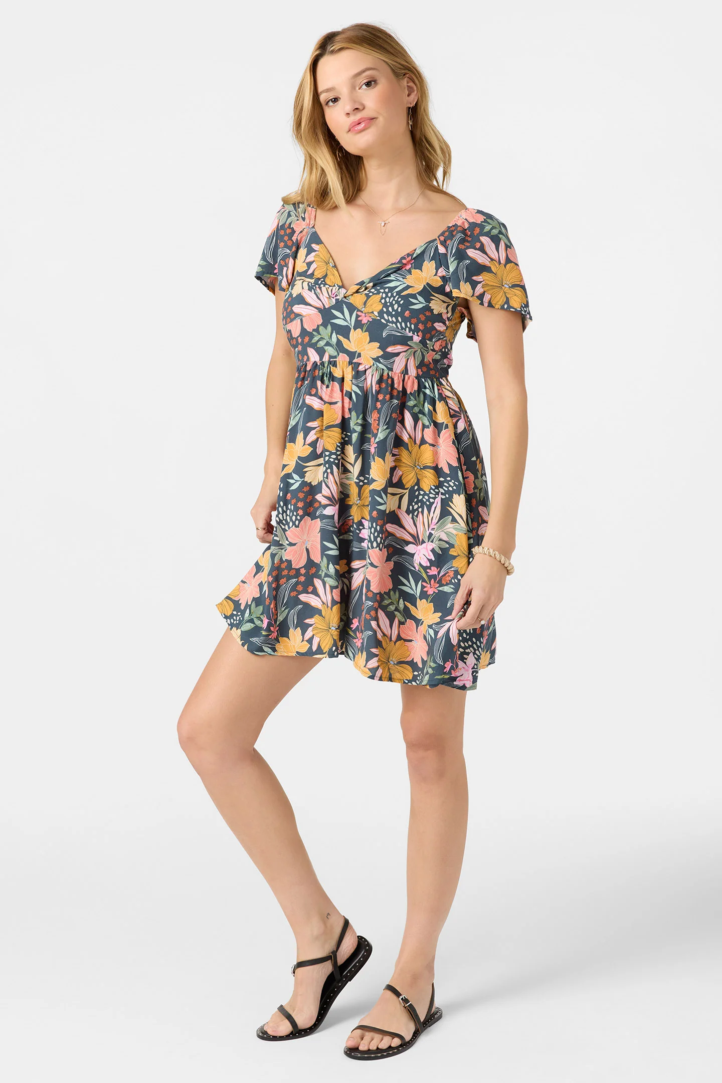 Carina Floral Mini Dress - Image 7