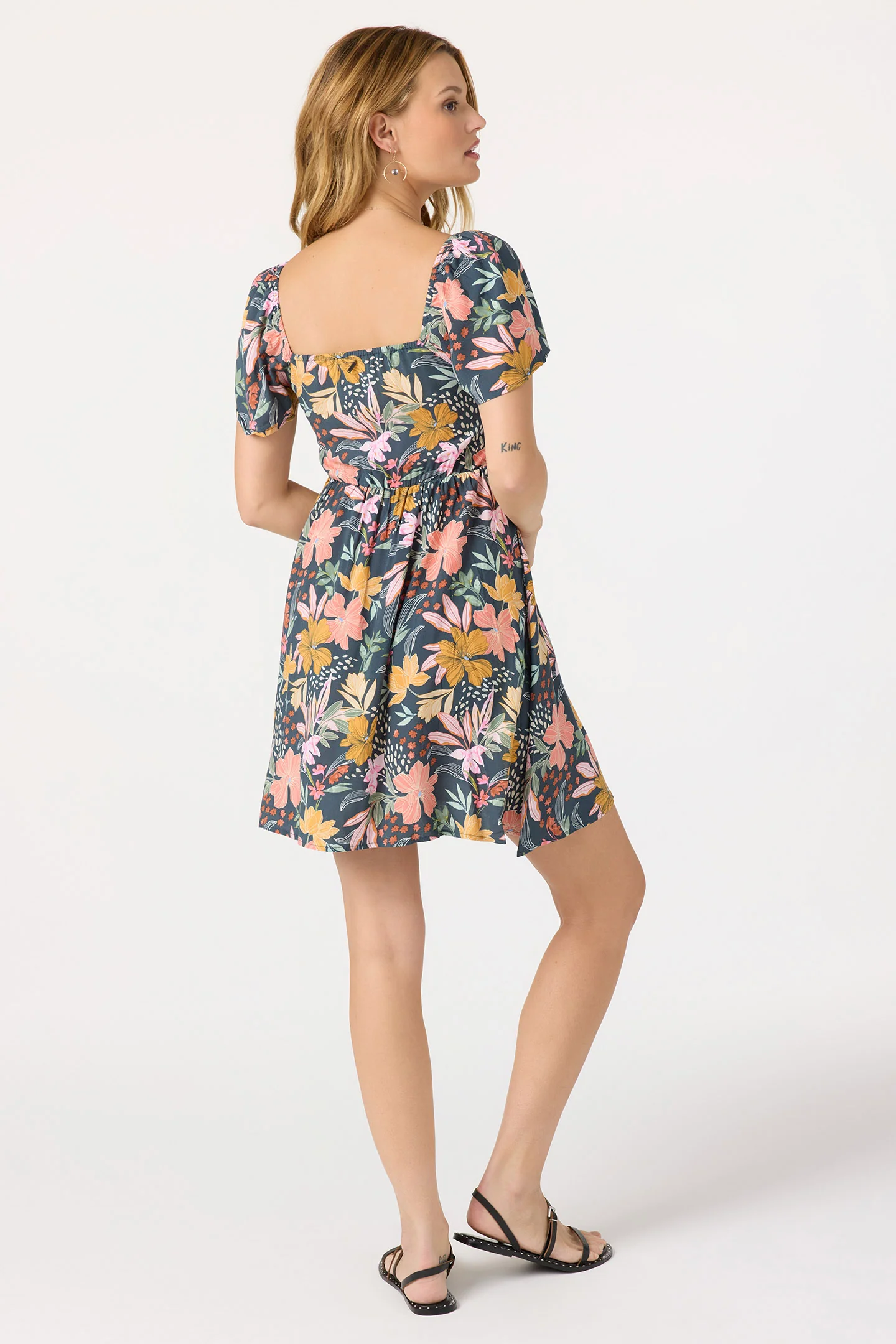 Carina Floral Mini Dress - Image 8