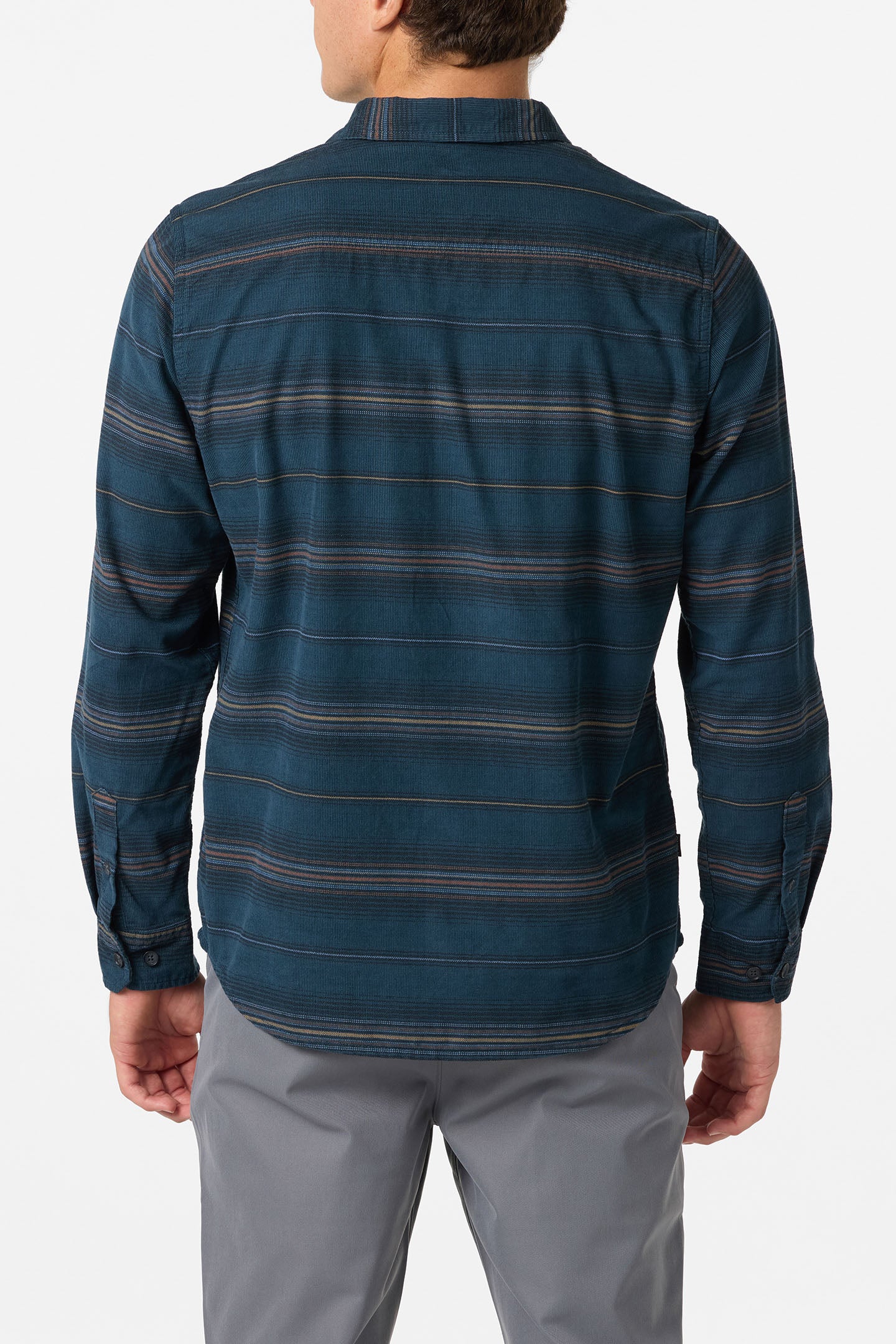 Caruso Stripe Cord Standard Fit Long Sleeve Shirt - Image 5