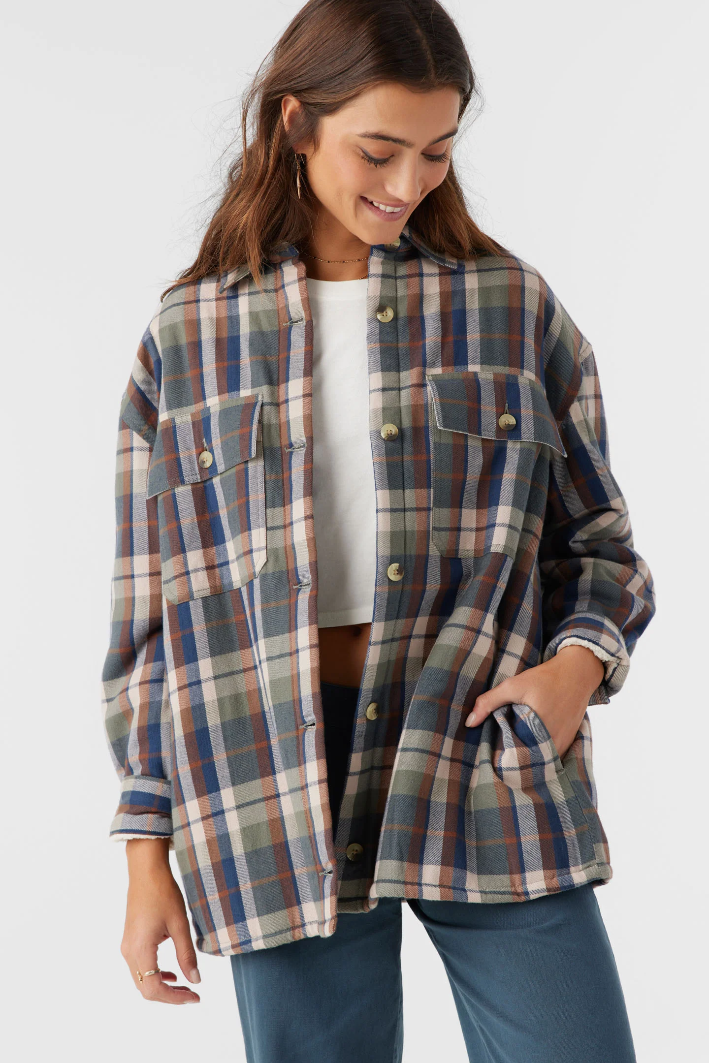 Chance High Pile Lined Flannel Jacket - Image 7