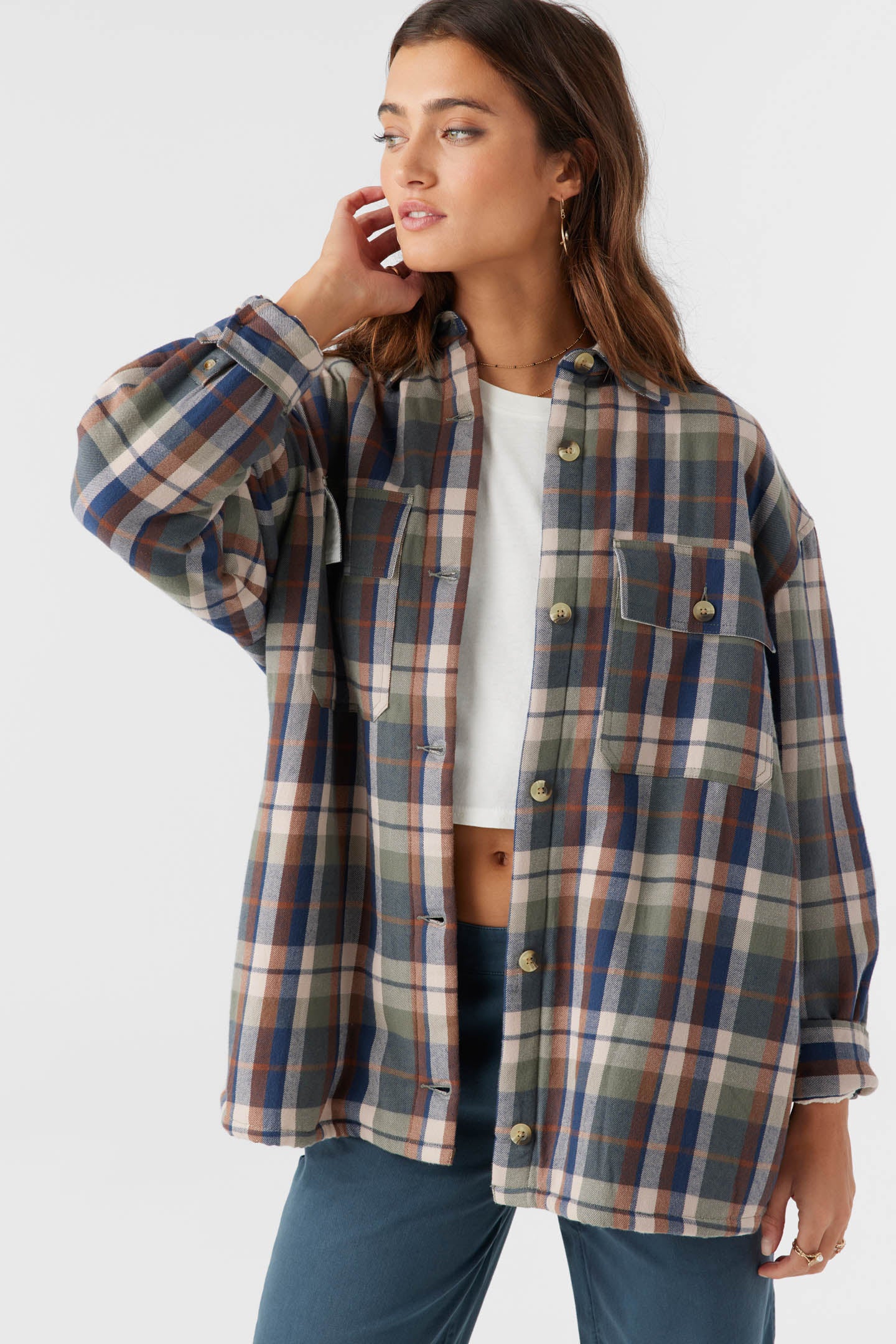 Chance High Pile Lined Flannel Jacket - Image 8