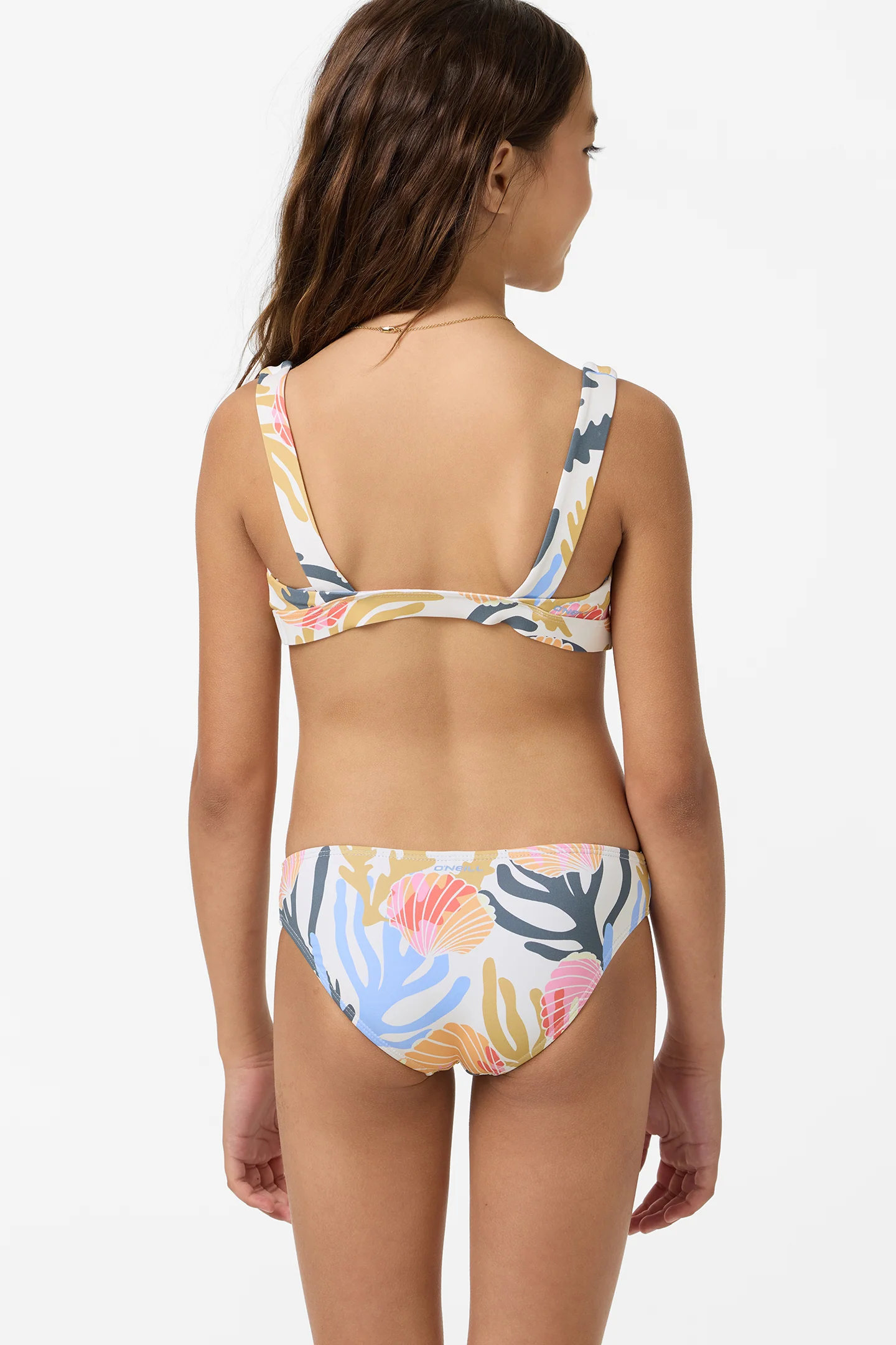 Girl's Cora Geo Square Neck Swim Set - Image 2