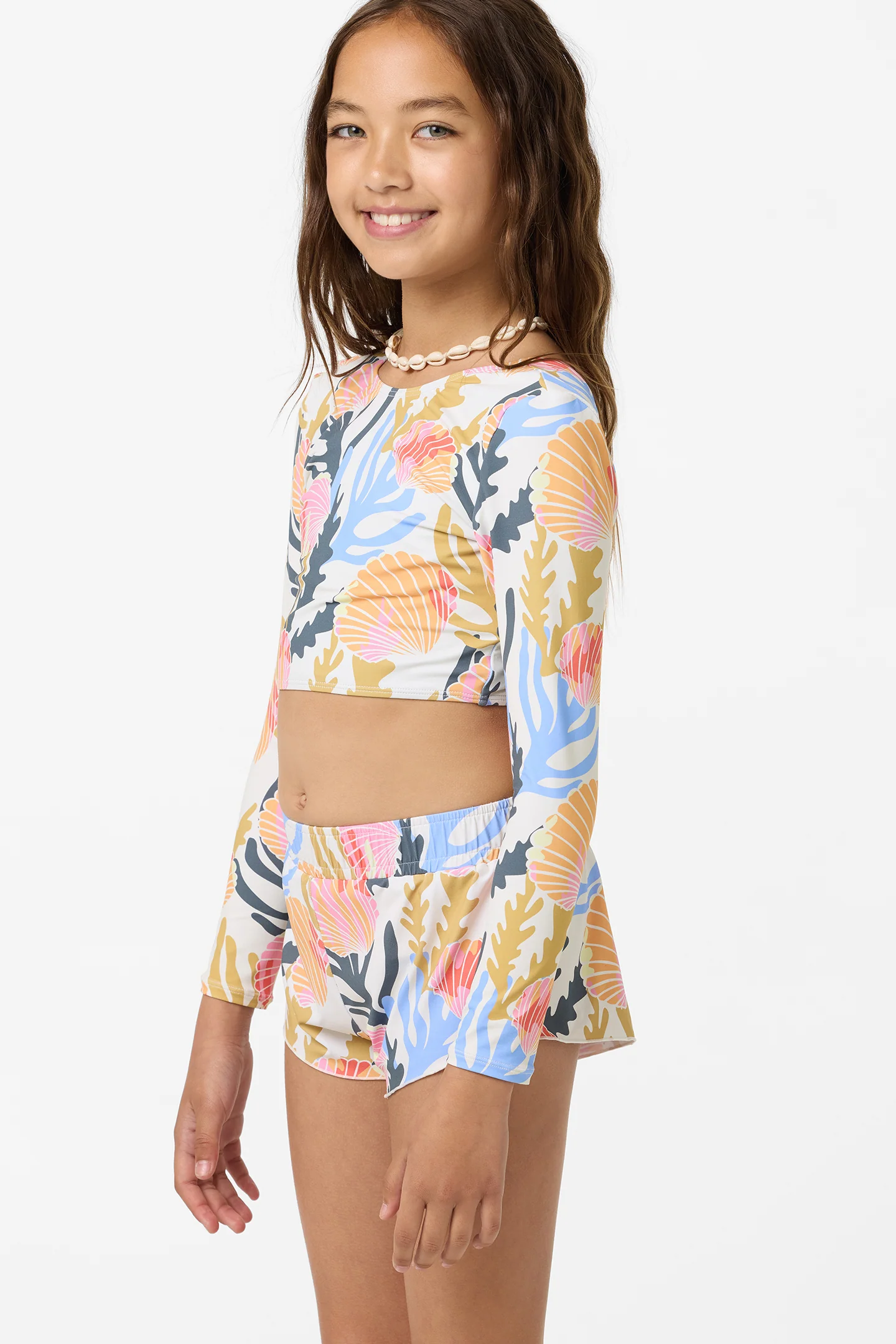 Girl's Cruising Printed 2" Elastic Boardshorts - Image 7