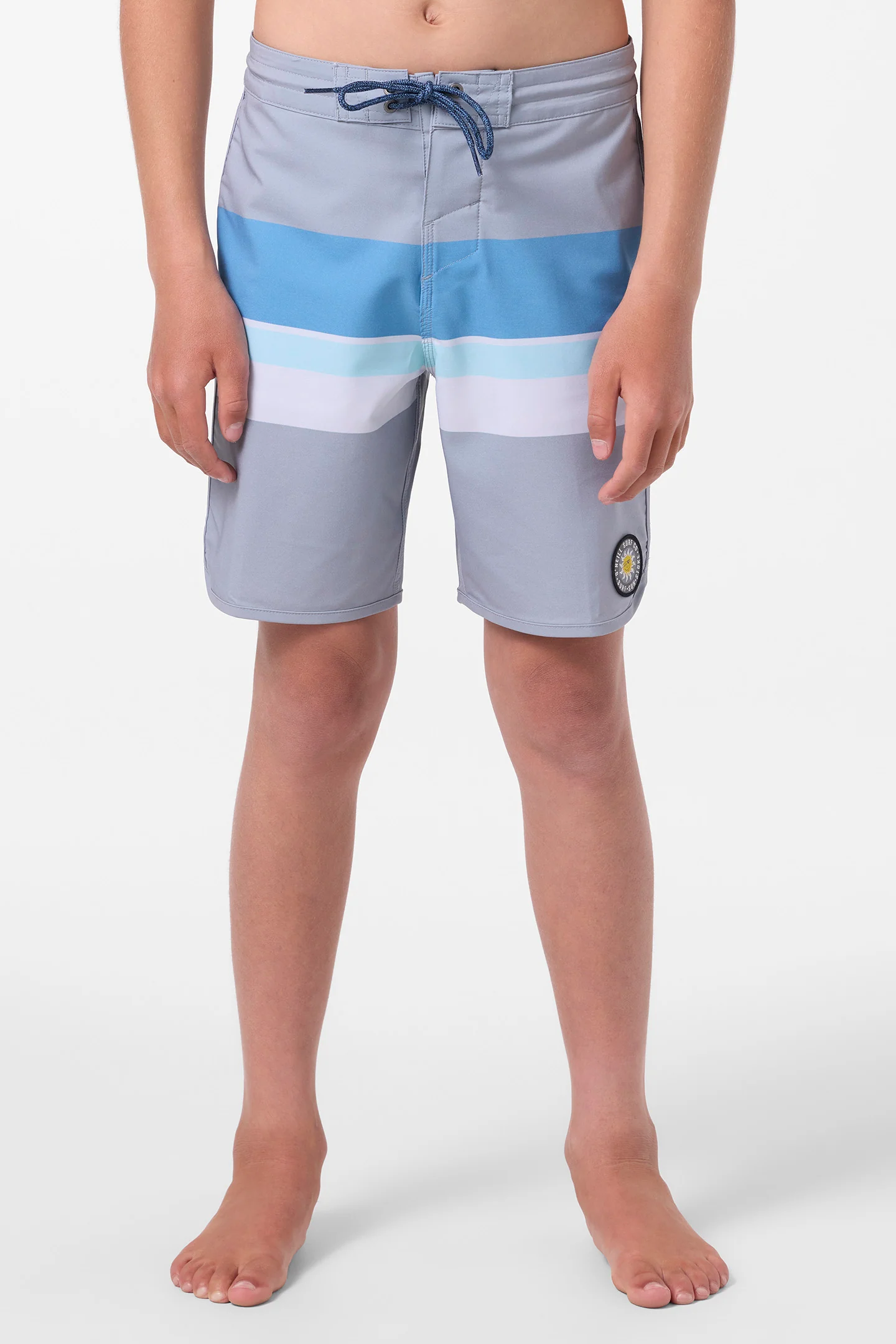 Boy's Cruzer Stripe Scallop 16" Boardshorts - Image 2