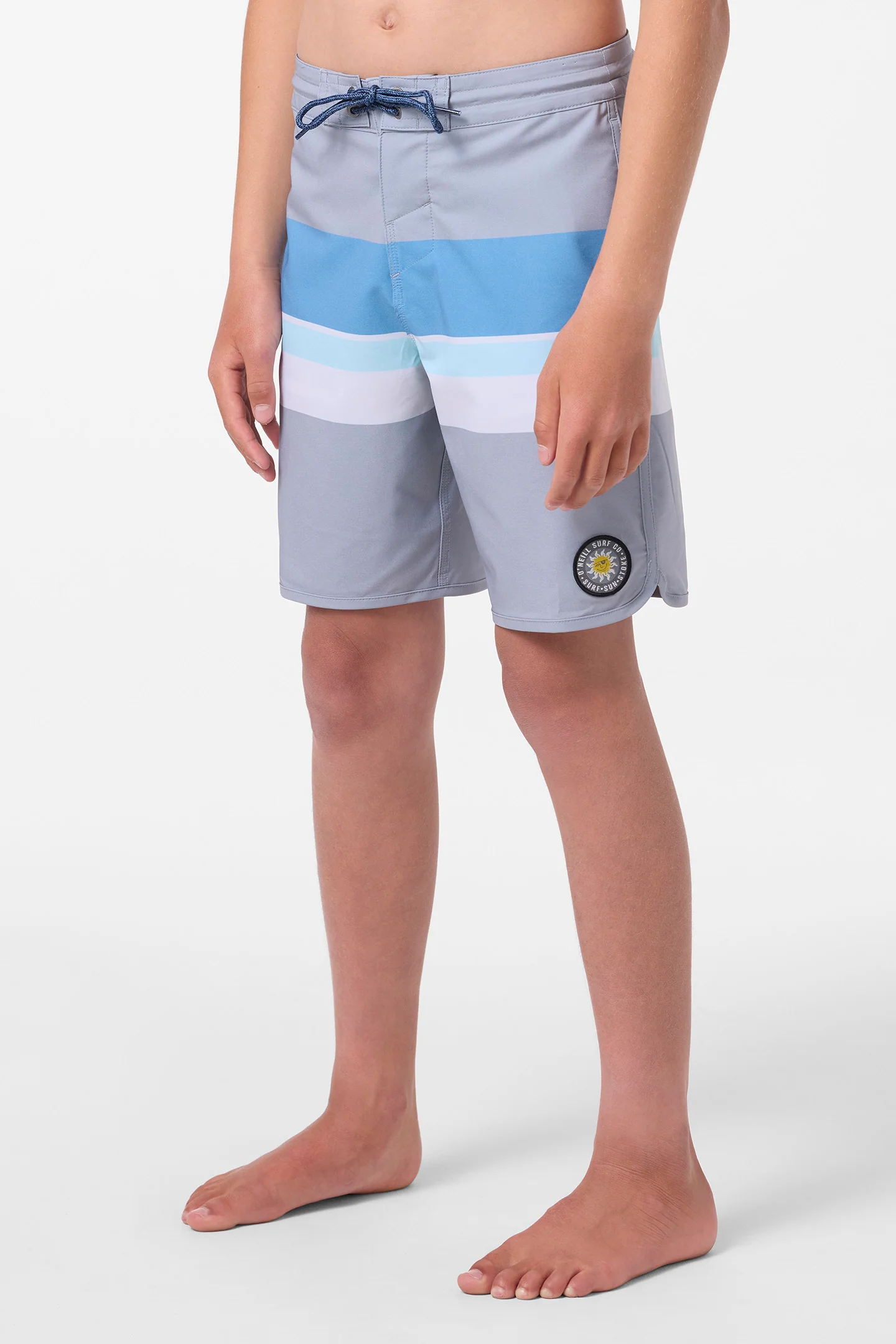 Boy's Cruzer Stripe Scallop 16" Boardshorts - Image 3
