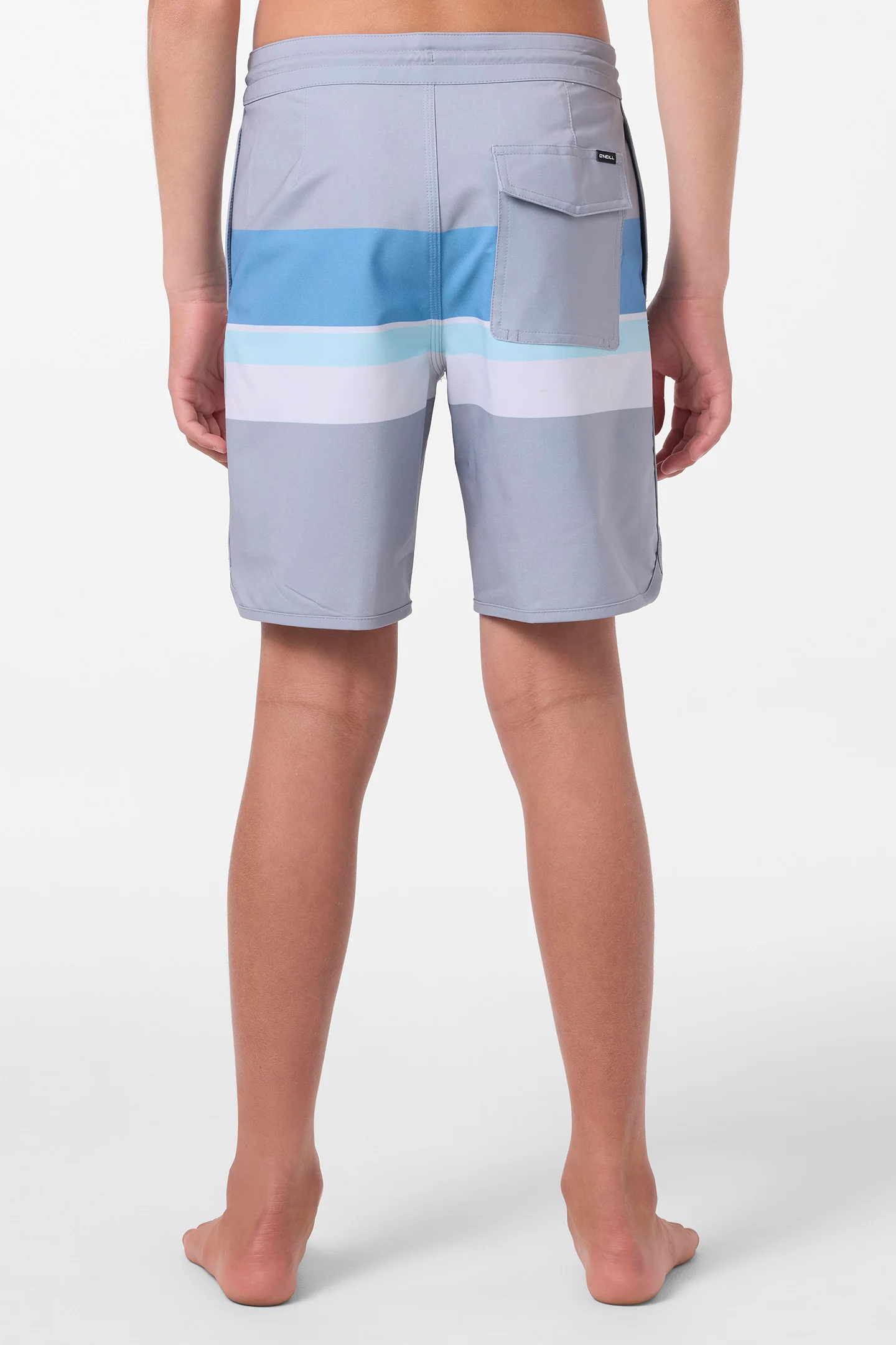 Boy's Cruzer Stripe Scallop 16" Boardshorts - Image 4
