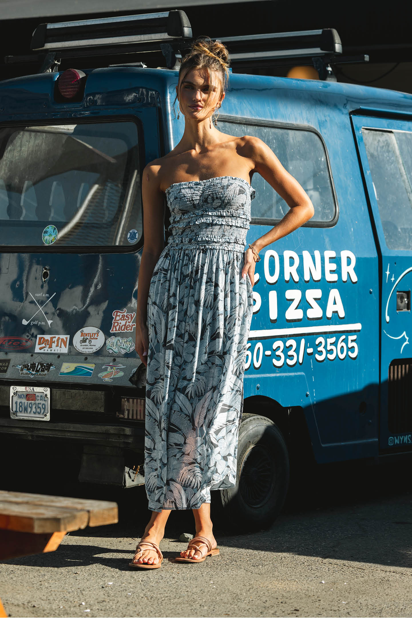 Devyn Palmetto Floral Midi Dress
