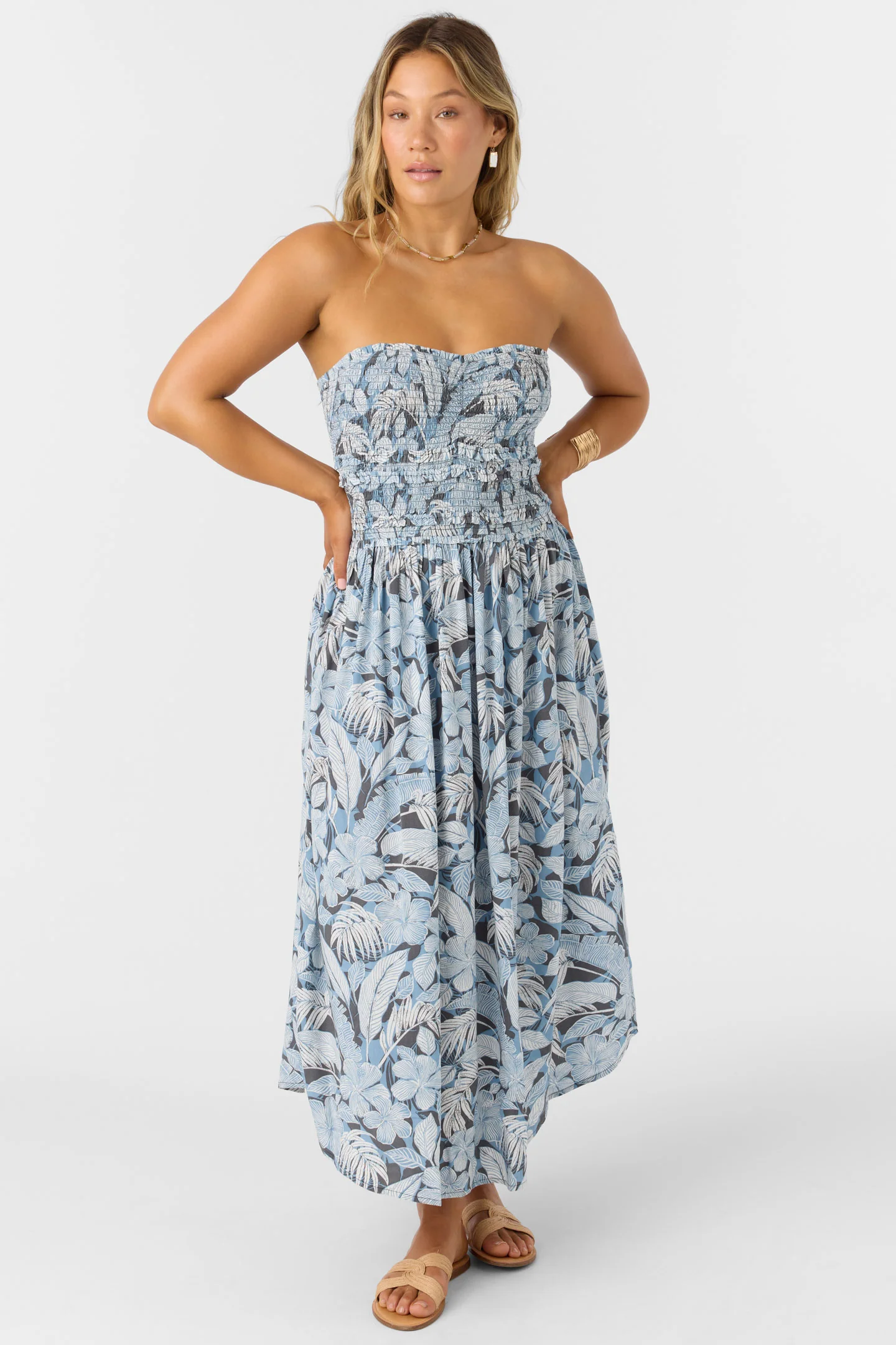 Devyn Palmetto Floral Midi Dress - Image 4