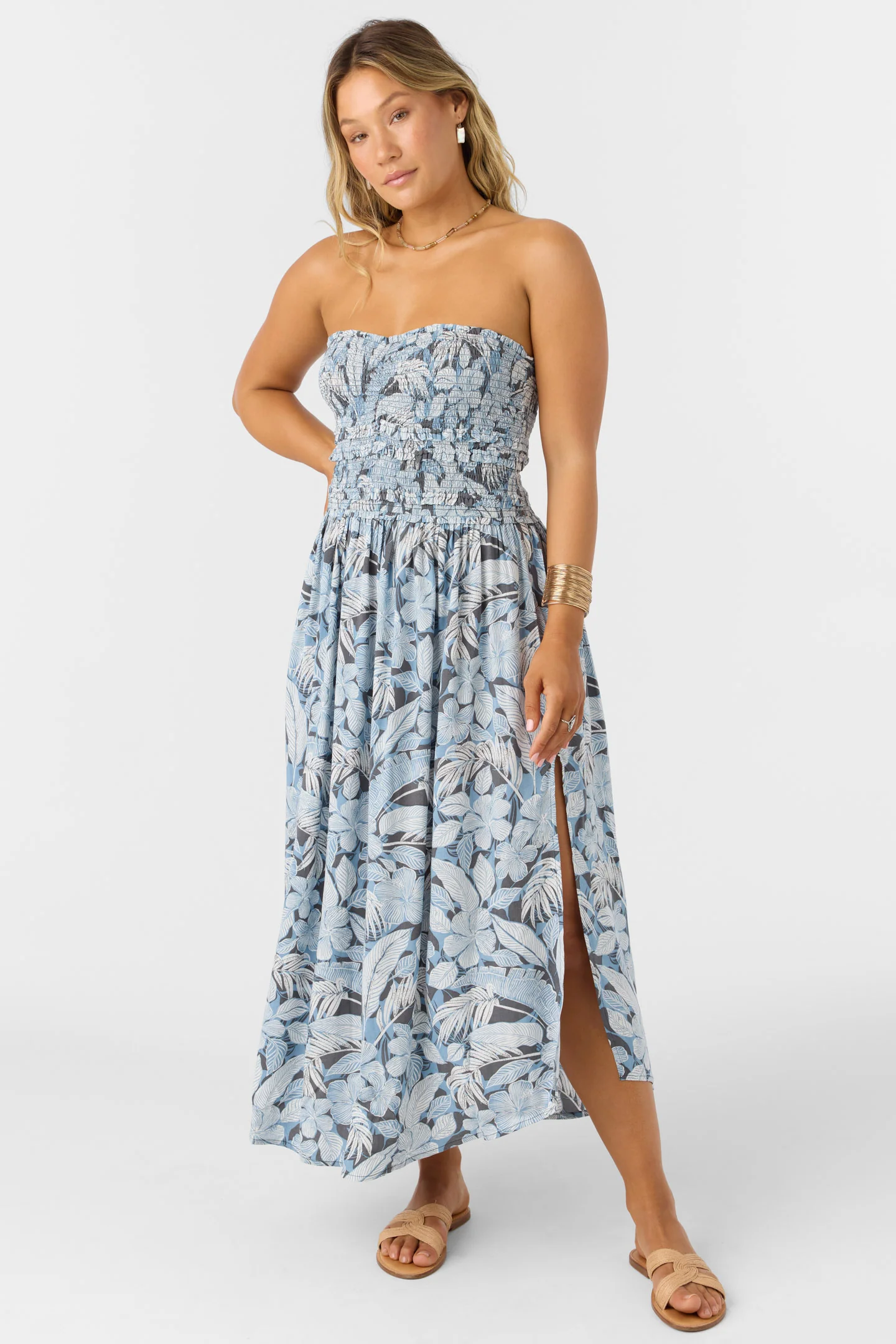 Devyn Palmetto Floral Midi Dress - Image 9