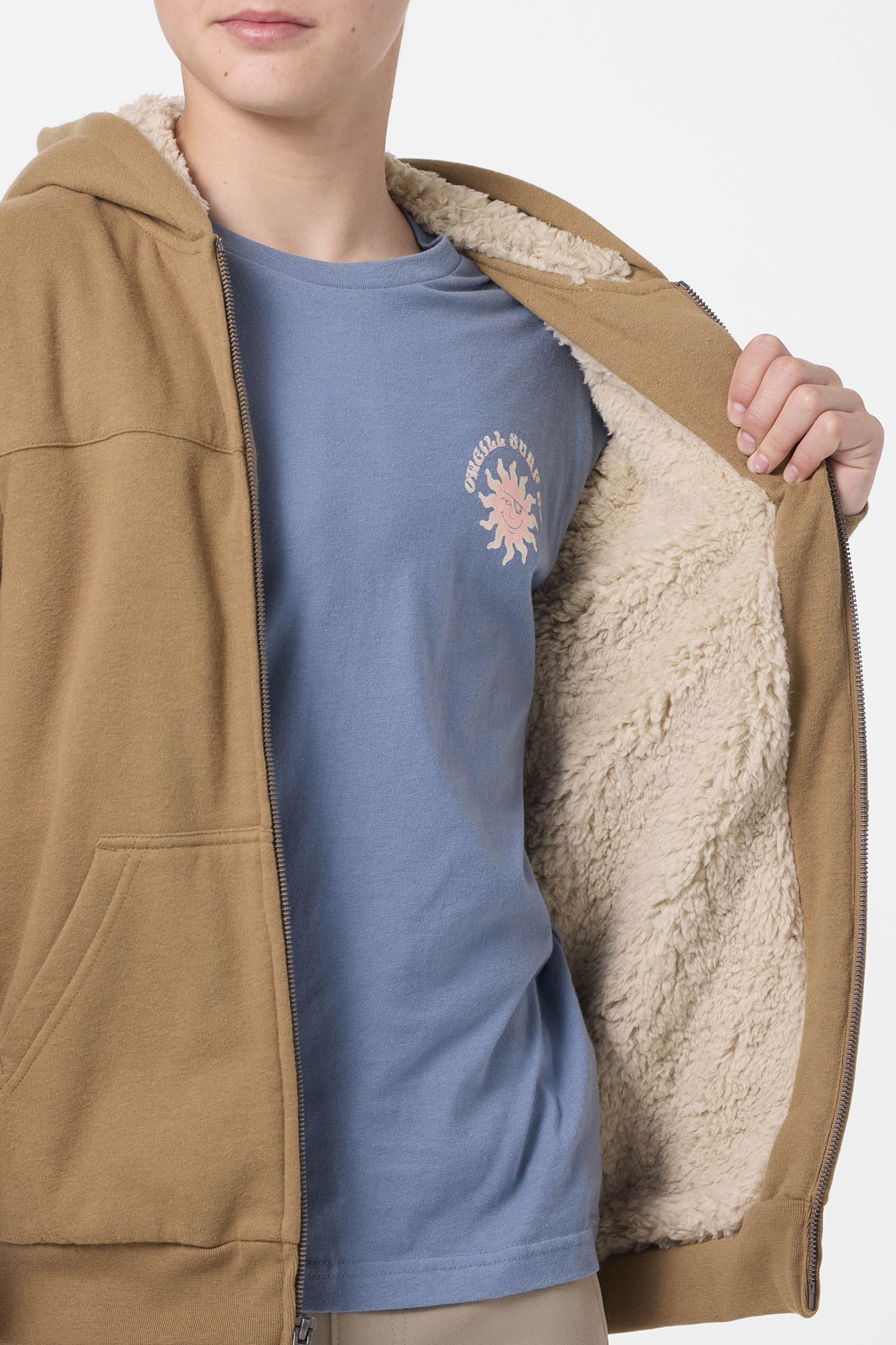 Boy's Fifty Two High Pile Zip Fleece - Image 5