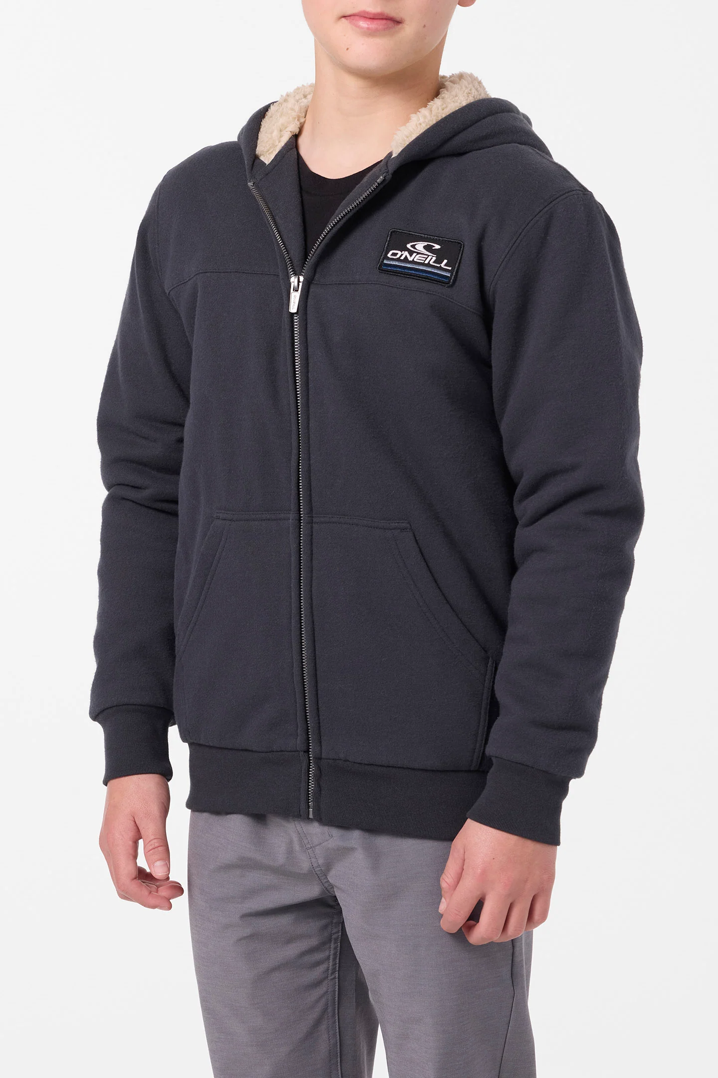 Boy's Fifty Two High Pile Zip Fleece - Image 3