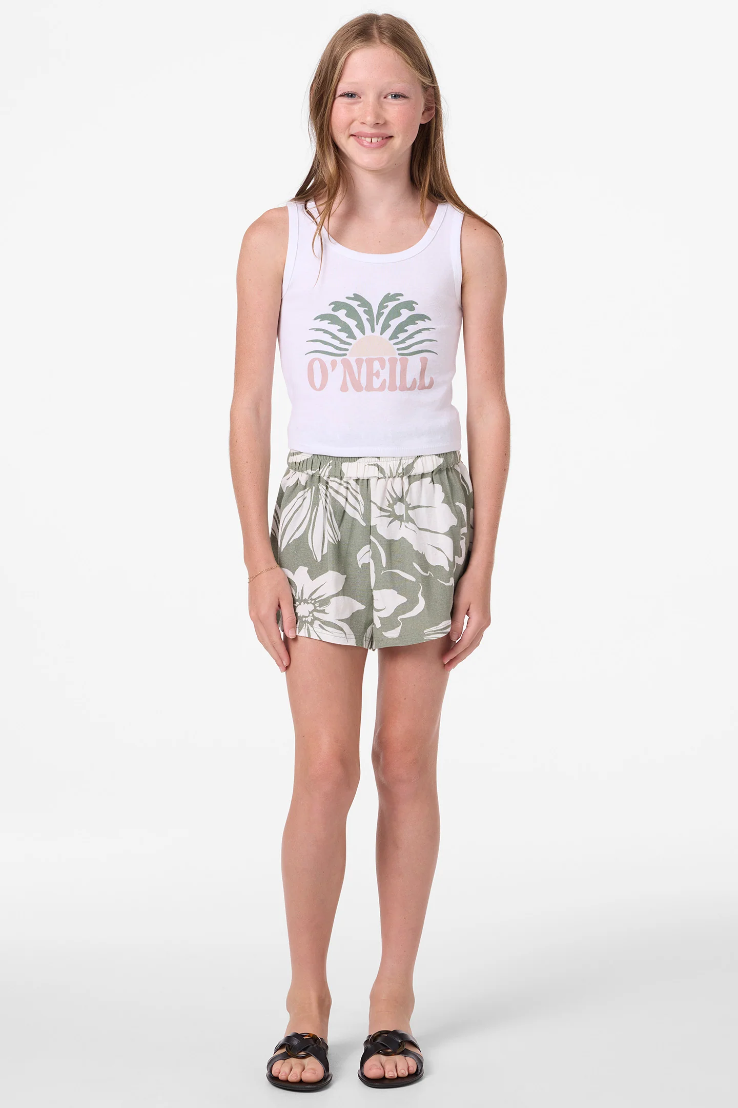Girl's Gabi Short Floral Shorts - Image 3