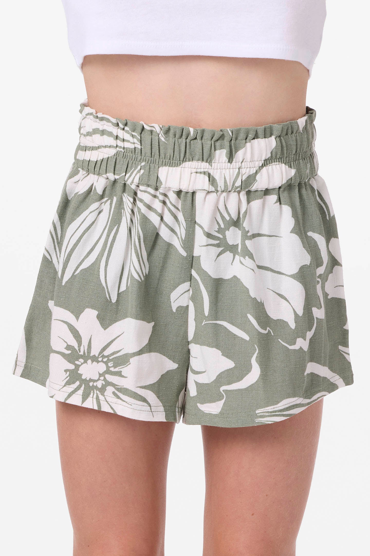 Girl's Gabi Short Floral Shorts - Image 4