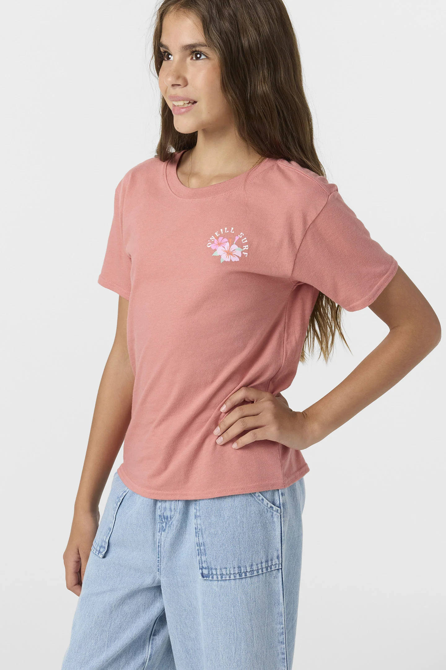 Girl's Coast Hibiscus Tee - Image 4
