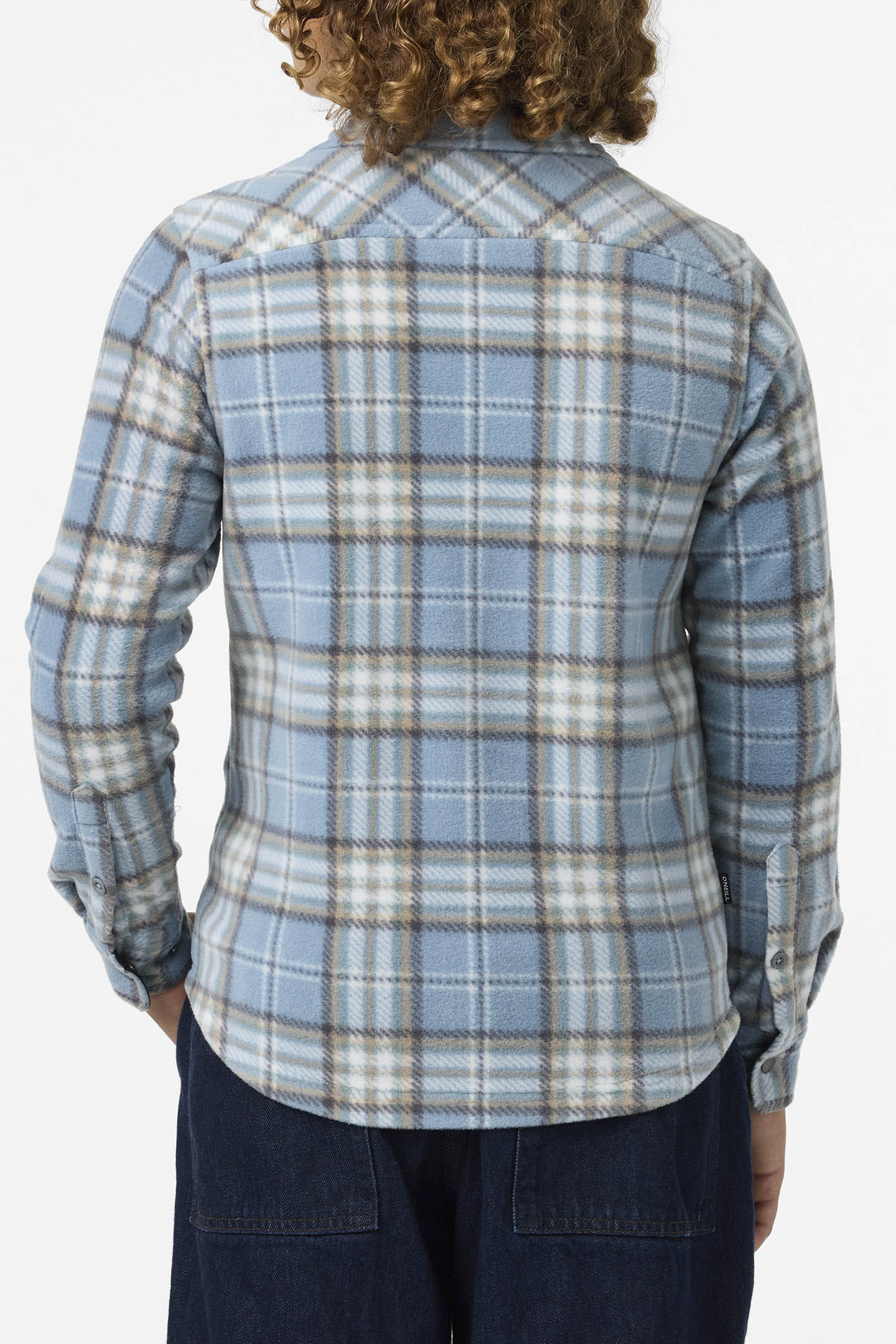 Boy's Glacier Plaid Superfleece Long Sleeve Shirt - Image 4